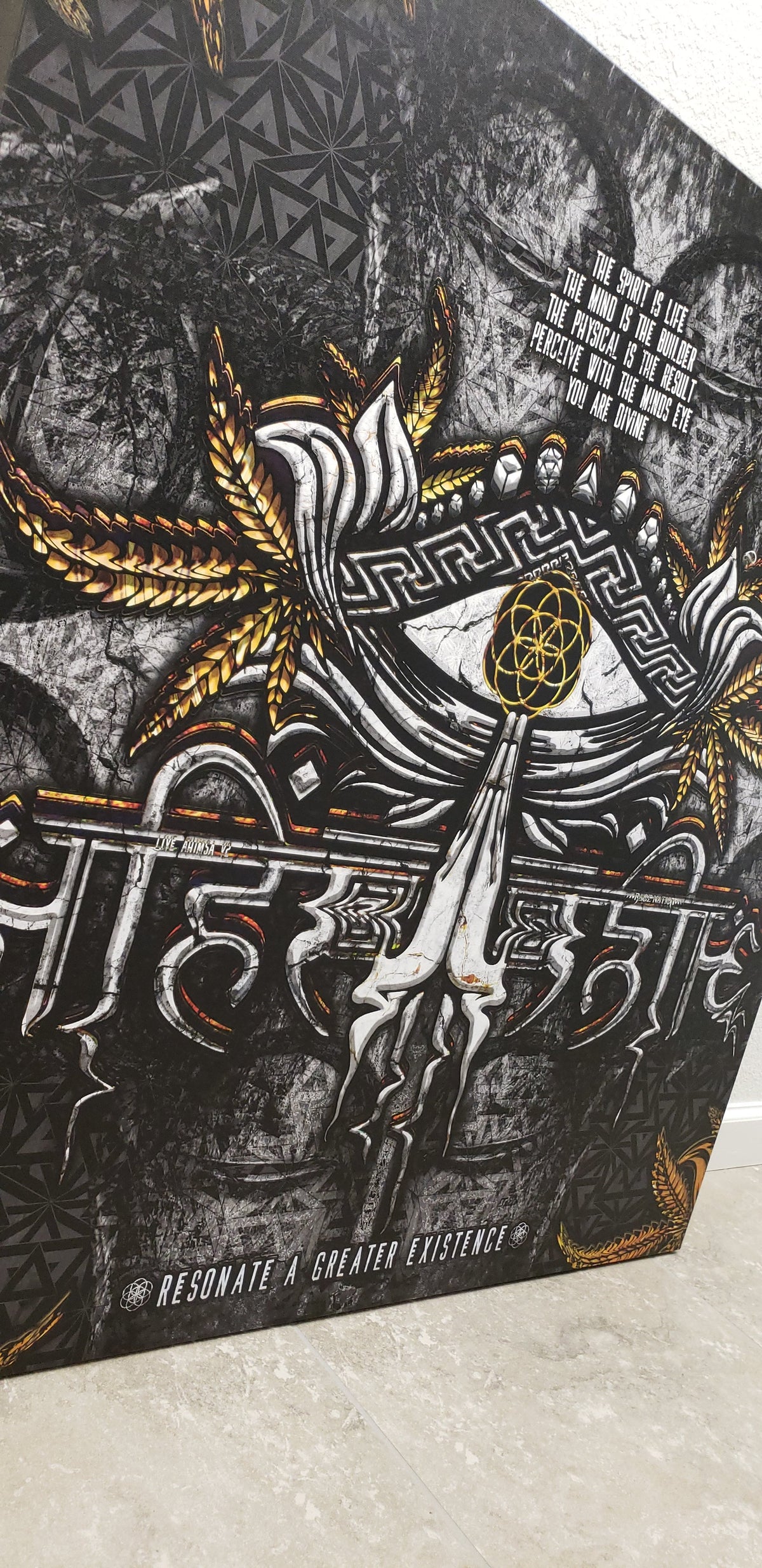 LIVE AHIMSA V2 • Canvas Wrap Canvas