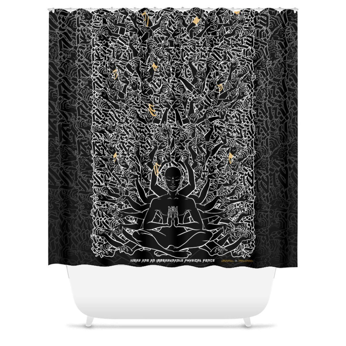 1000 LIMBS Shower Curtains 71x74 inch