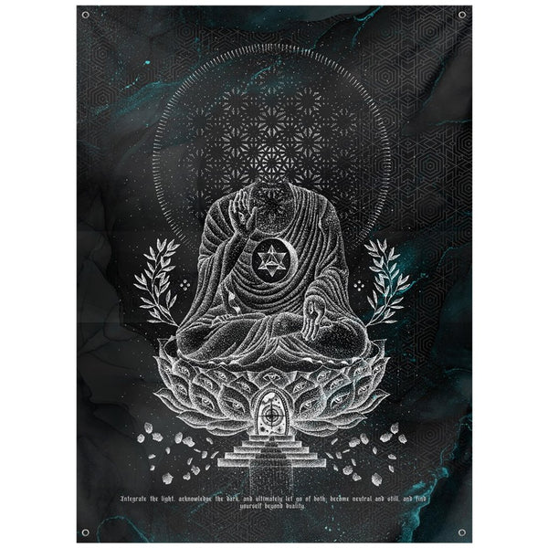 Lotus-V3-Tapestries 59x80 inch Outdoor Poly with Grommets