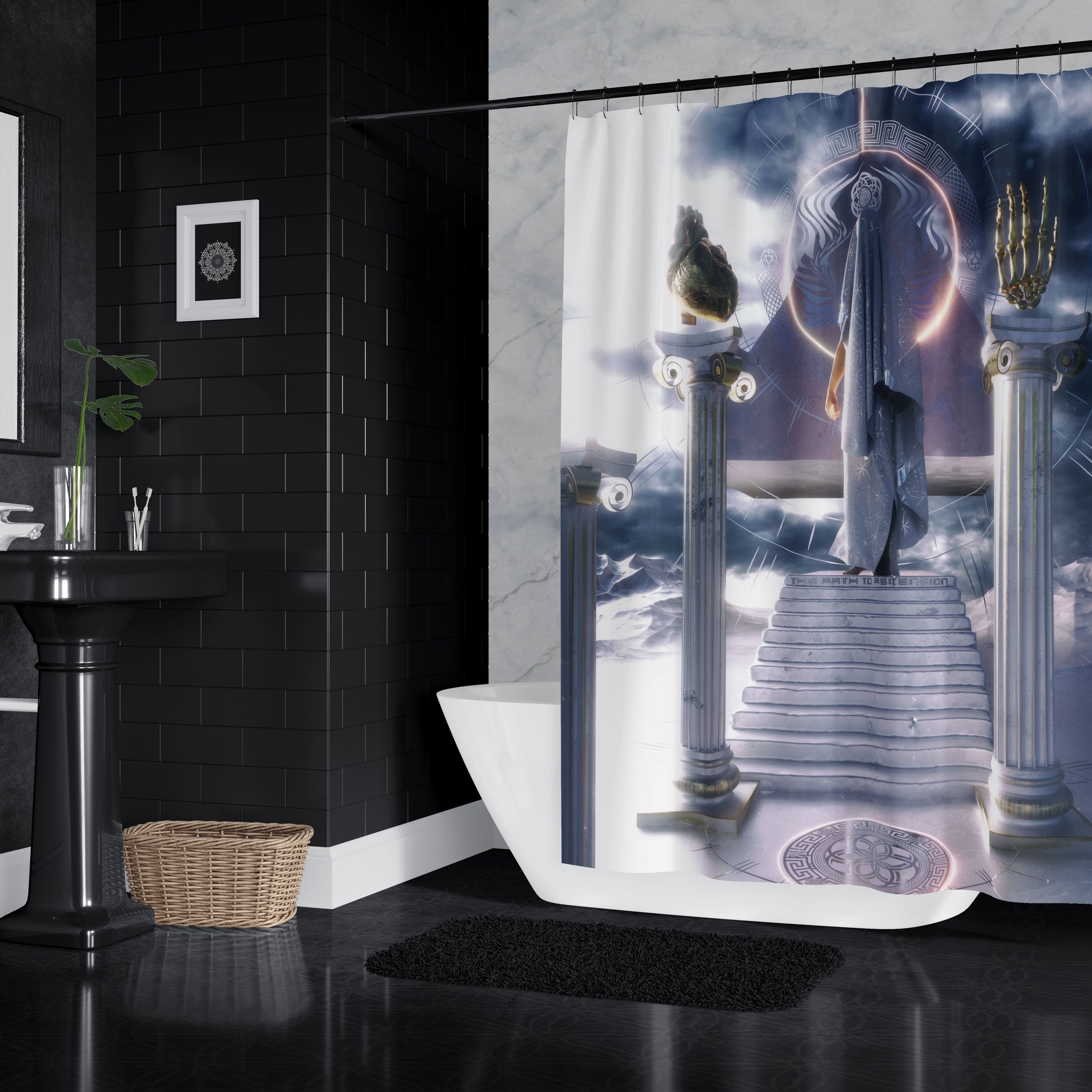 Path to Ascension Shower Curtains