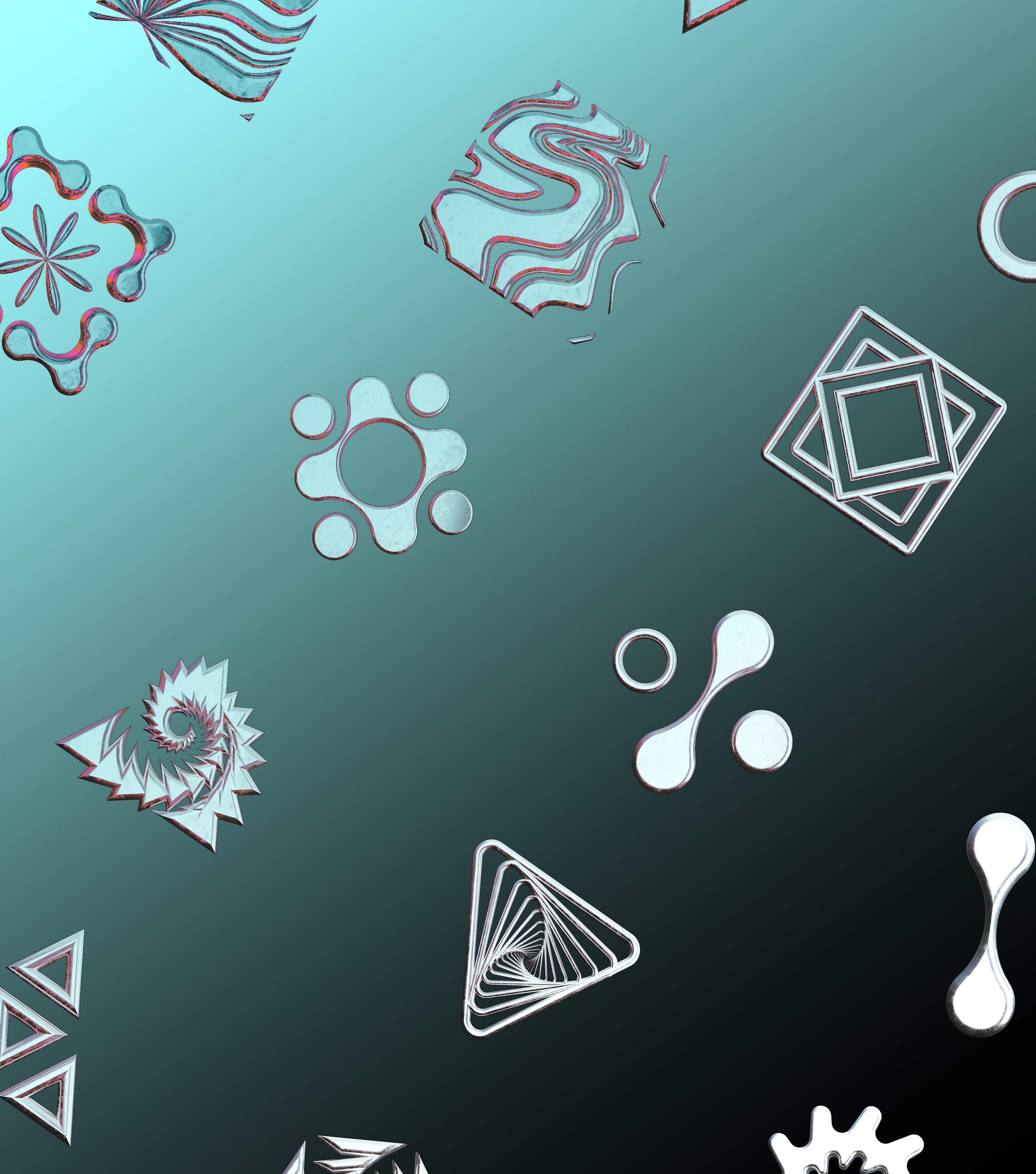 Neo Renaissance • Vector Asset Pack 01 Bevel Chrome • Stoic Digital