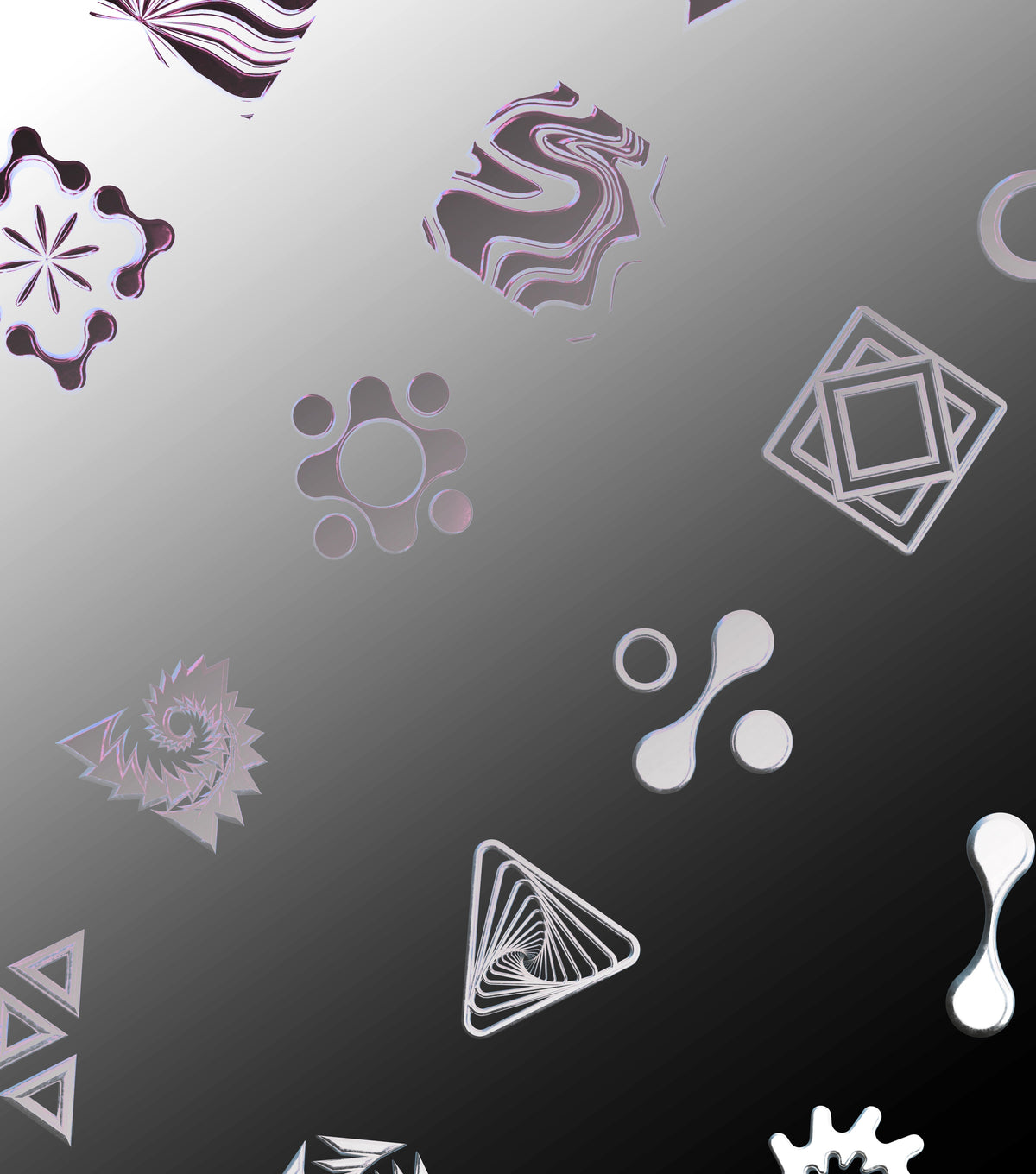 Neo Renaissance • Vector Asset Pack 01 Bevel Chrome • Stoic Digital