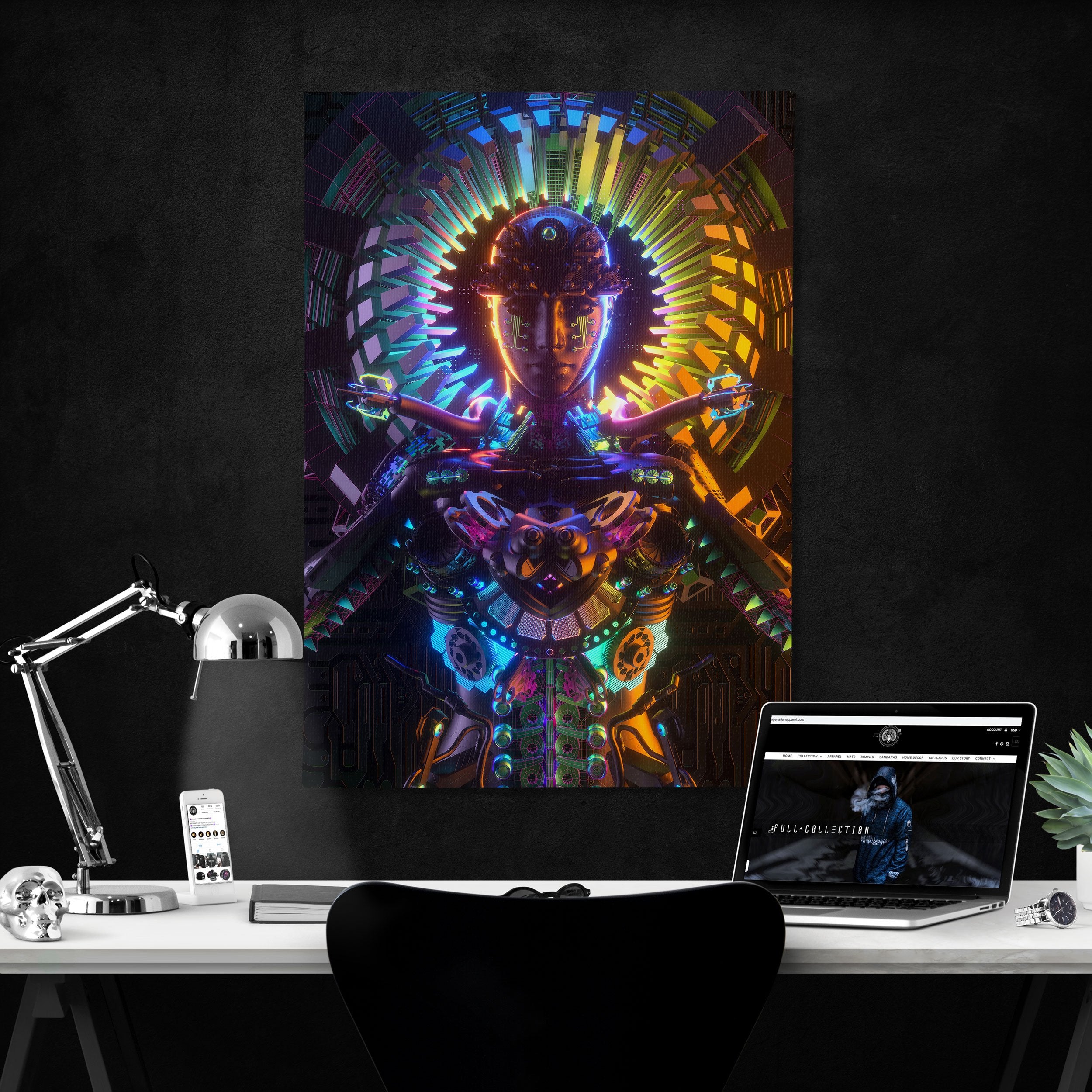 DEMIGLOW • GLASS CRANE/LANE • LE 222 Canvas Wrap Canvas