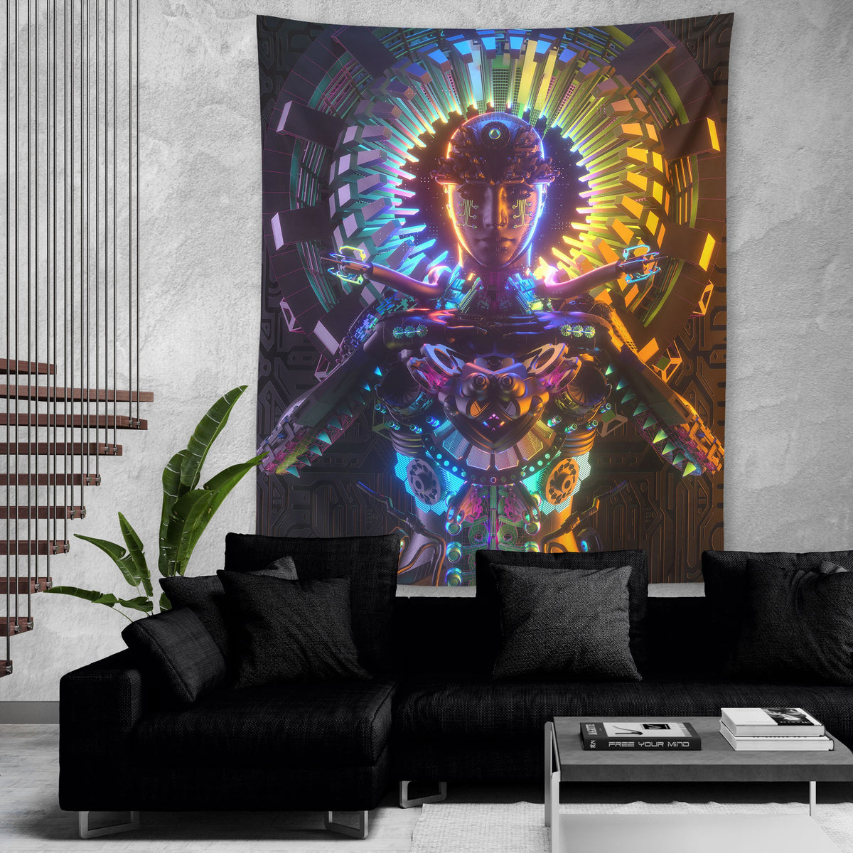 DEMIGLOW • GLASS CRANE/LANE • Wall Tapestry Tapestry