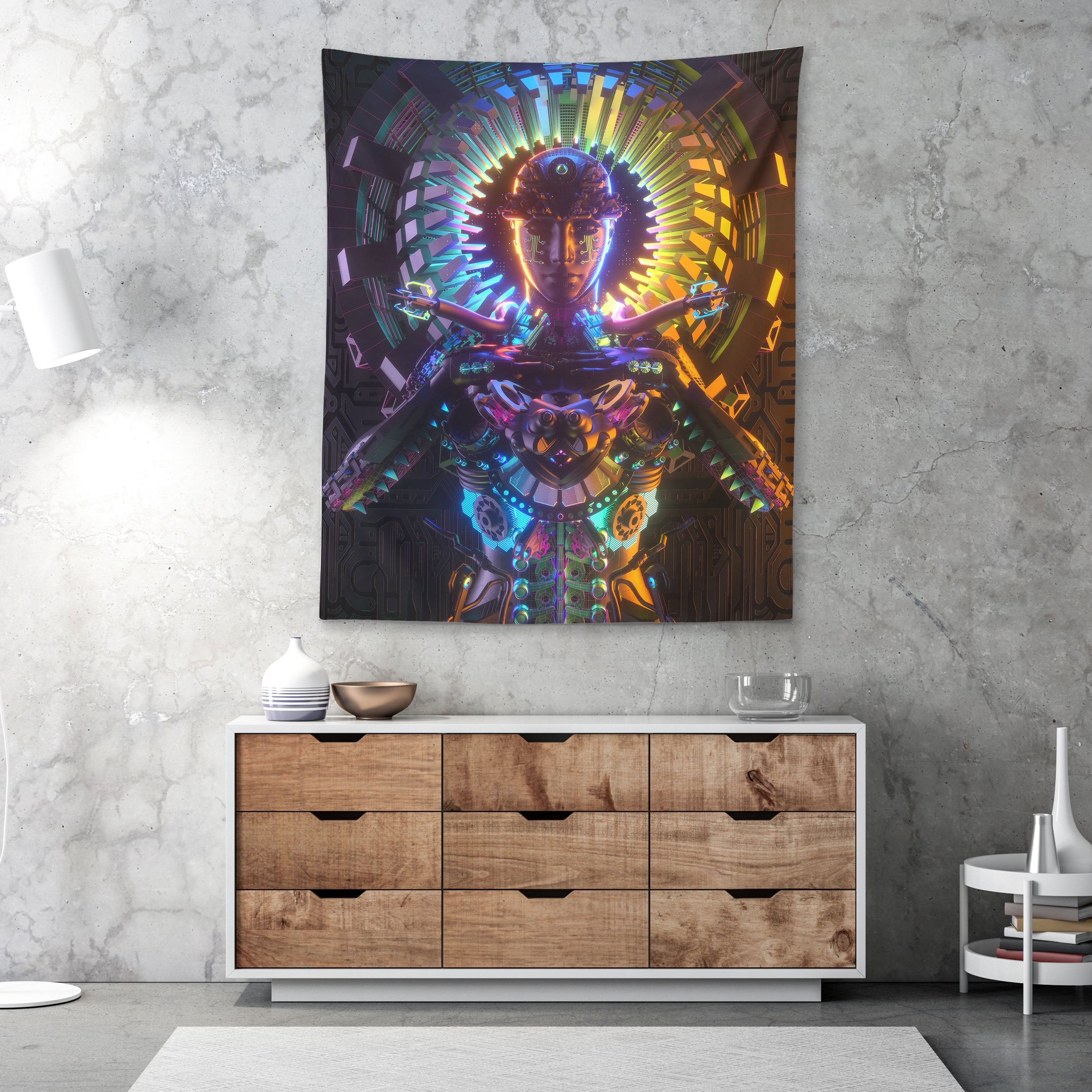 DEMIGLOW • GLASS CRANE/LANE • Wall Tapestry Tapestry
