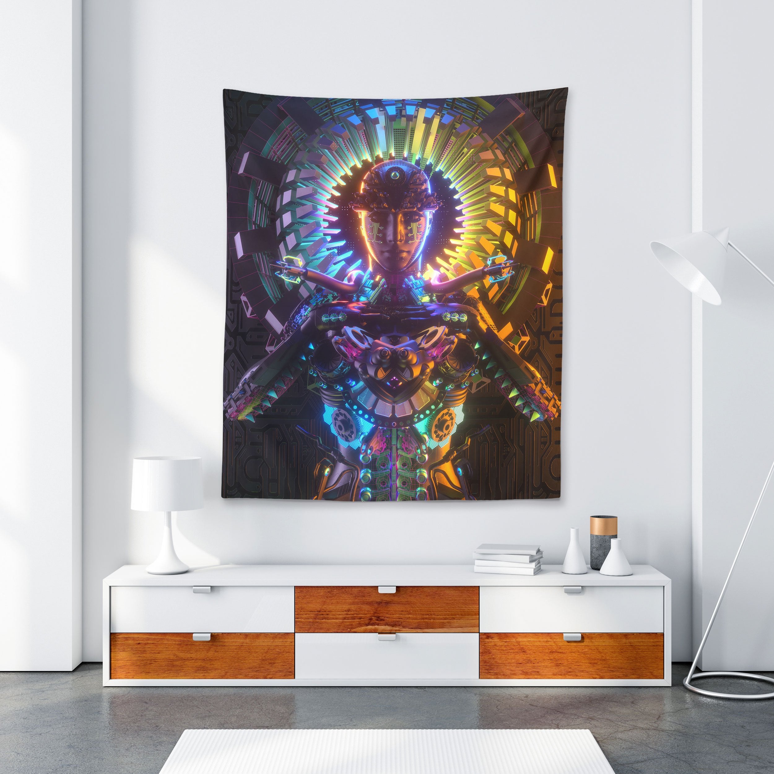 DEMIGLOW • GLASS CRANE/LANE • Wall Tapestry Tapestry