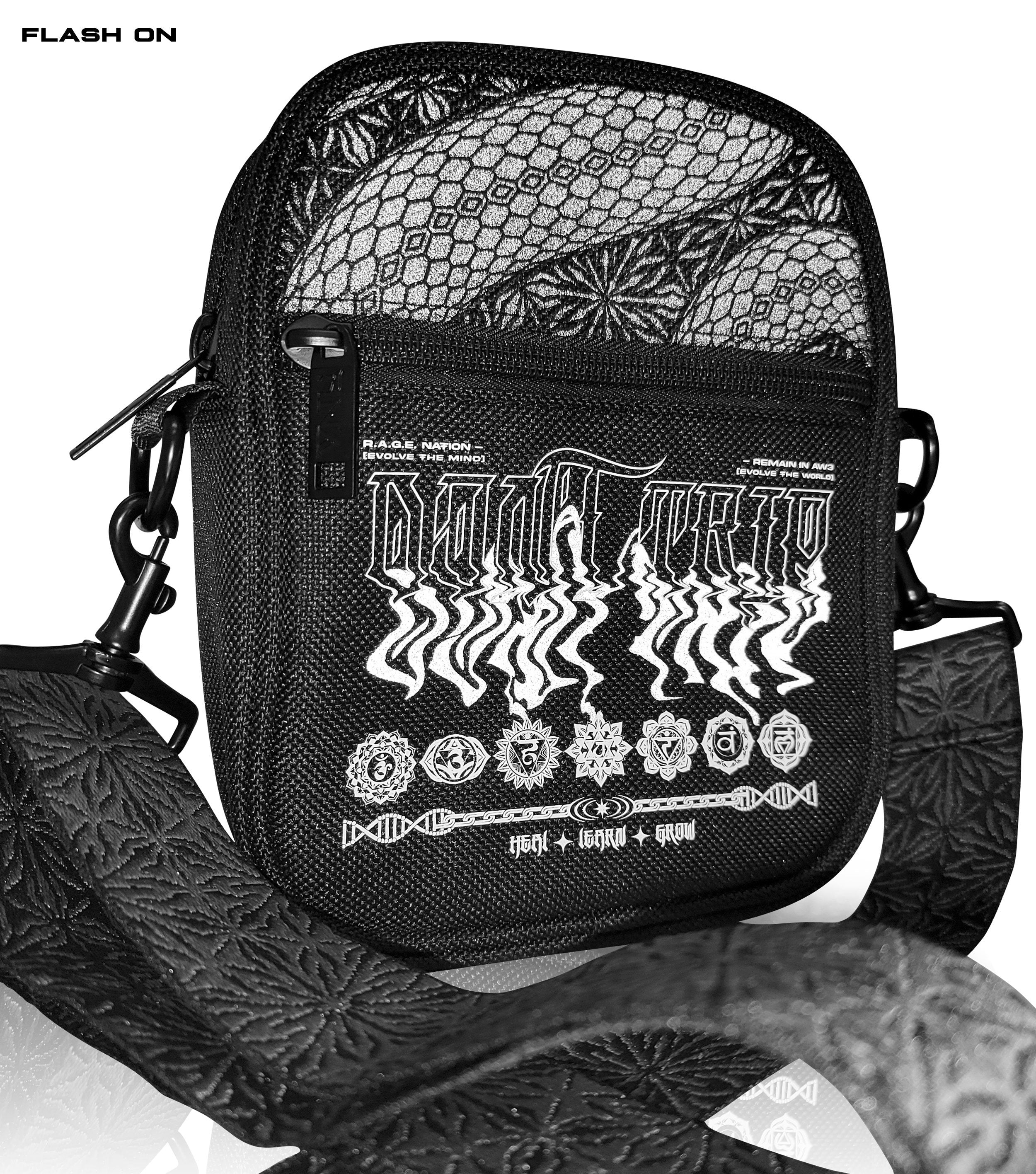 DON'T TRIP • Double-Sided • Reflective Shoulder Bag Shoulder Bag