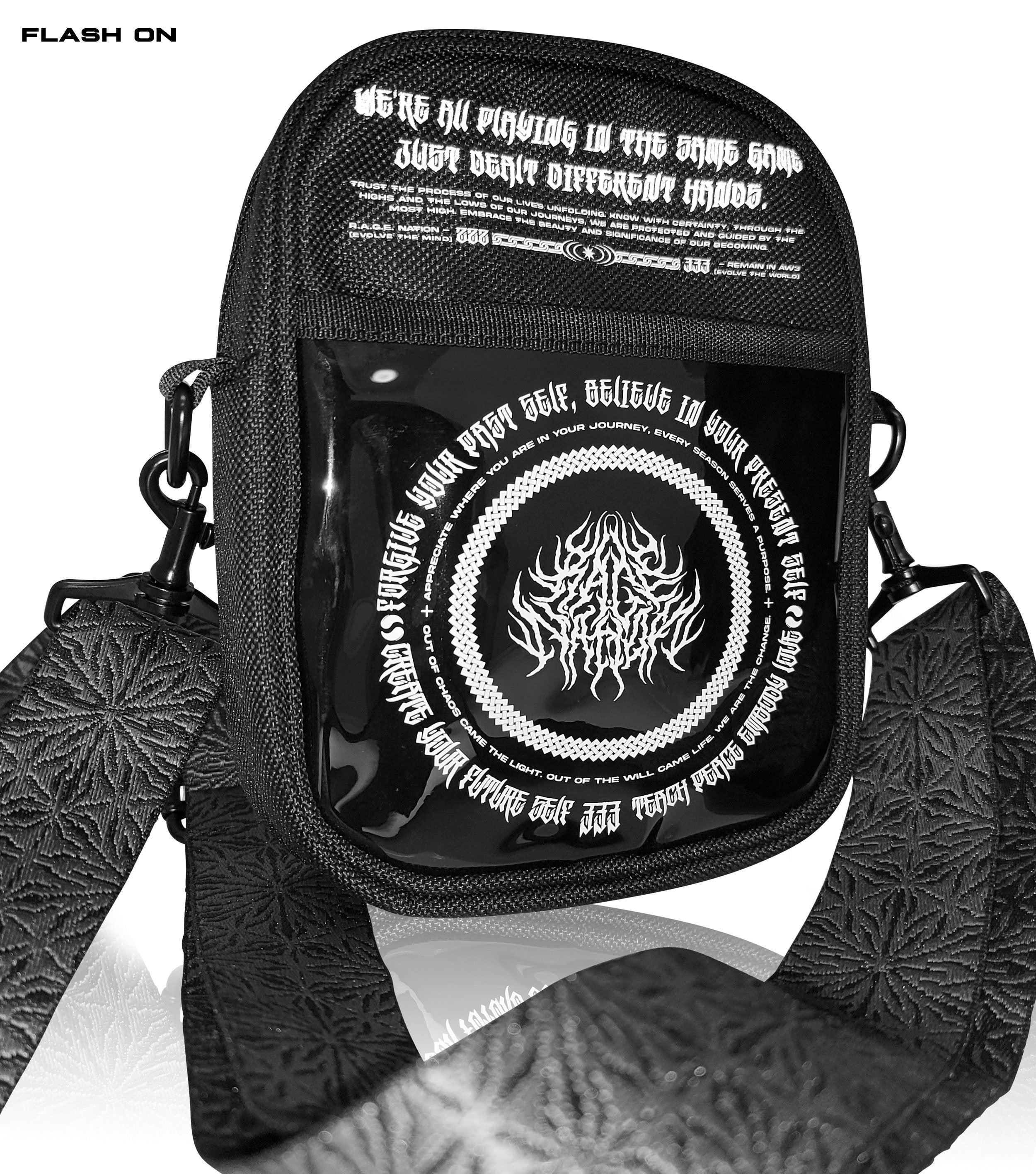 DON'T TRIP • Double-Sided • Reflective Shoulder Bag Shoulder Bag