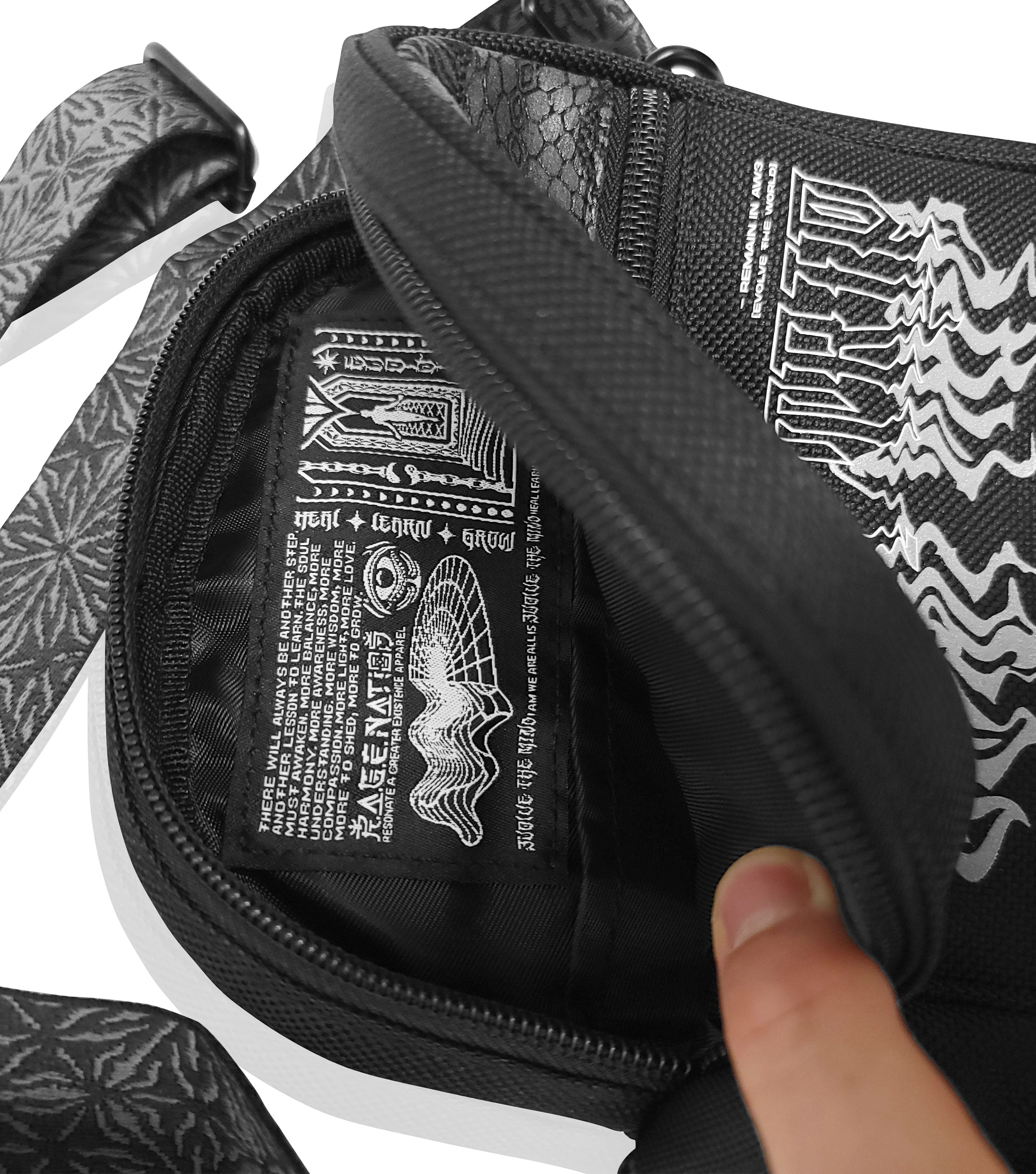 DON'T TRIP • Double-Sided • Reflective Shoulder Bag Shoulder Bag