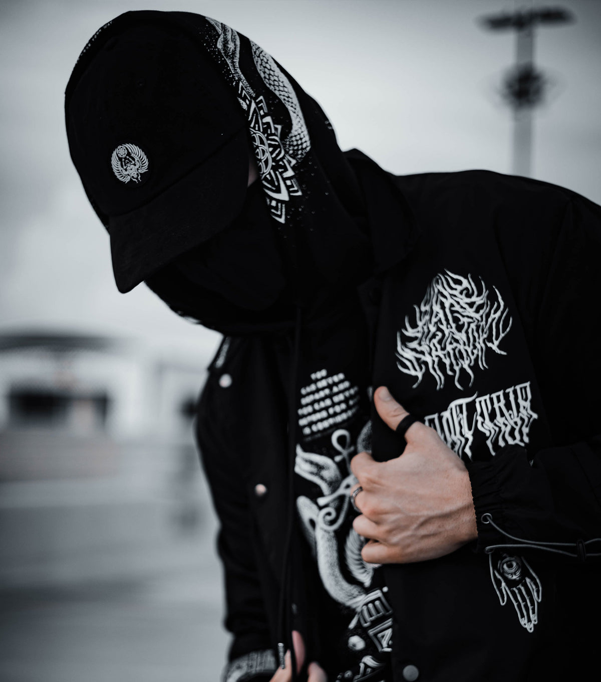 EVOLVE THE MIND • Waterproof Button-Up Windbreaker • AR Activated Jacket