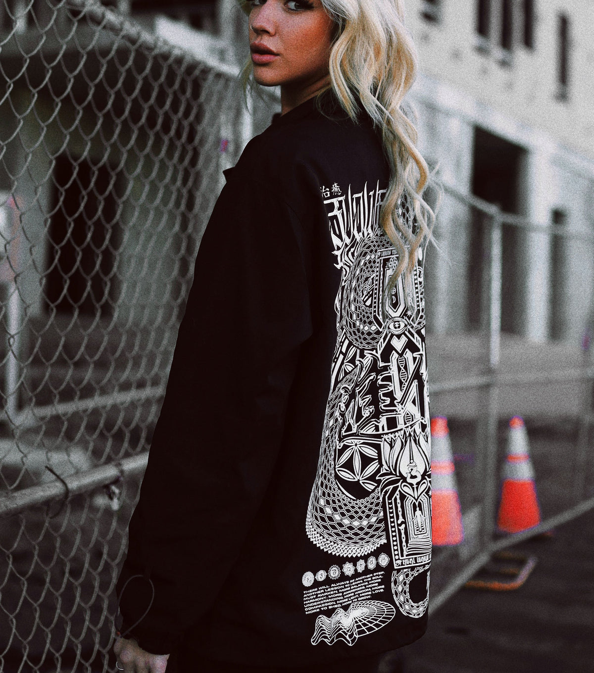 EVOLVE THE MIND • Waterproof Button-Up Windbreaker • AR Activated Jacket