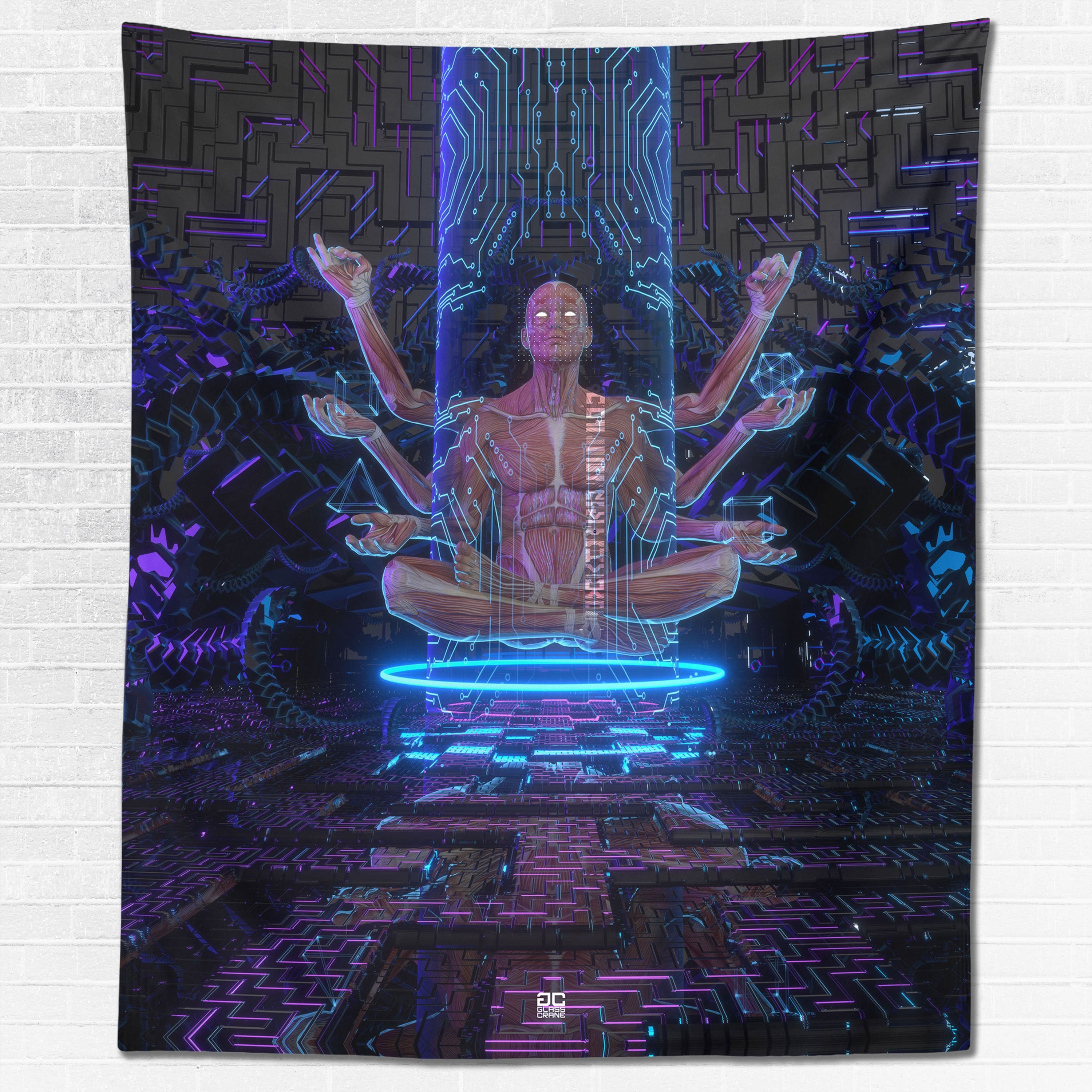 ELDER • GLASS CRANE • Wall Tapestry Tapestry 