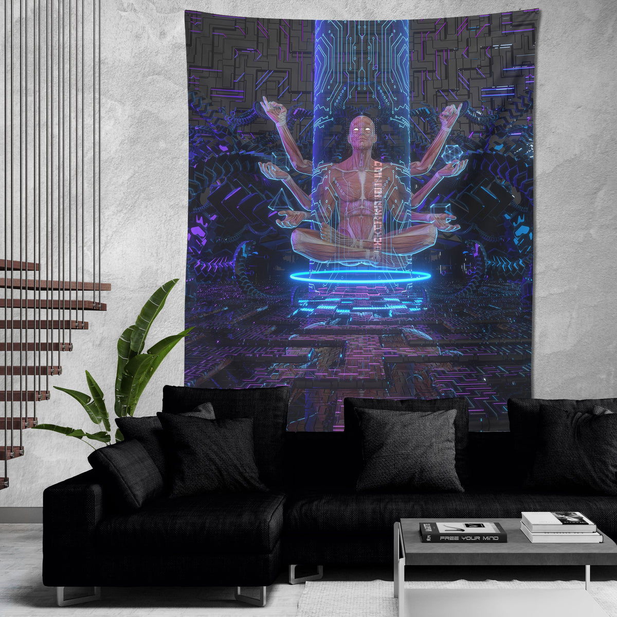 ELDER • GLASS CRANE • Wall Tapestry Tapestry
