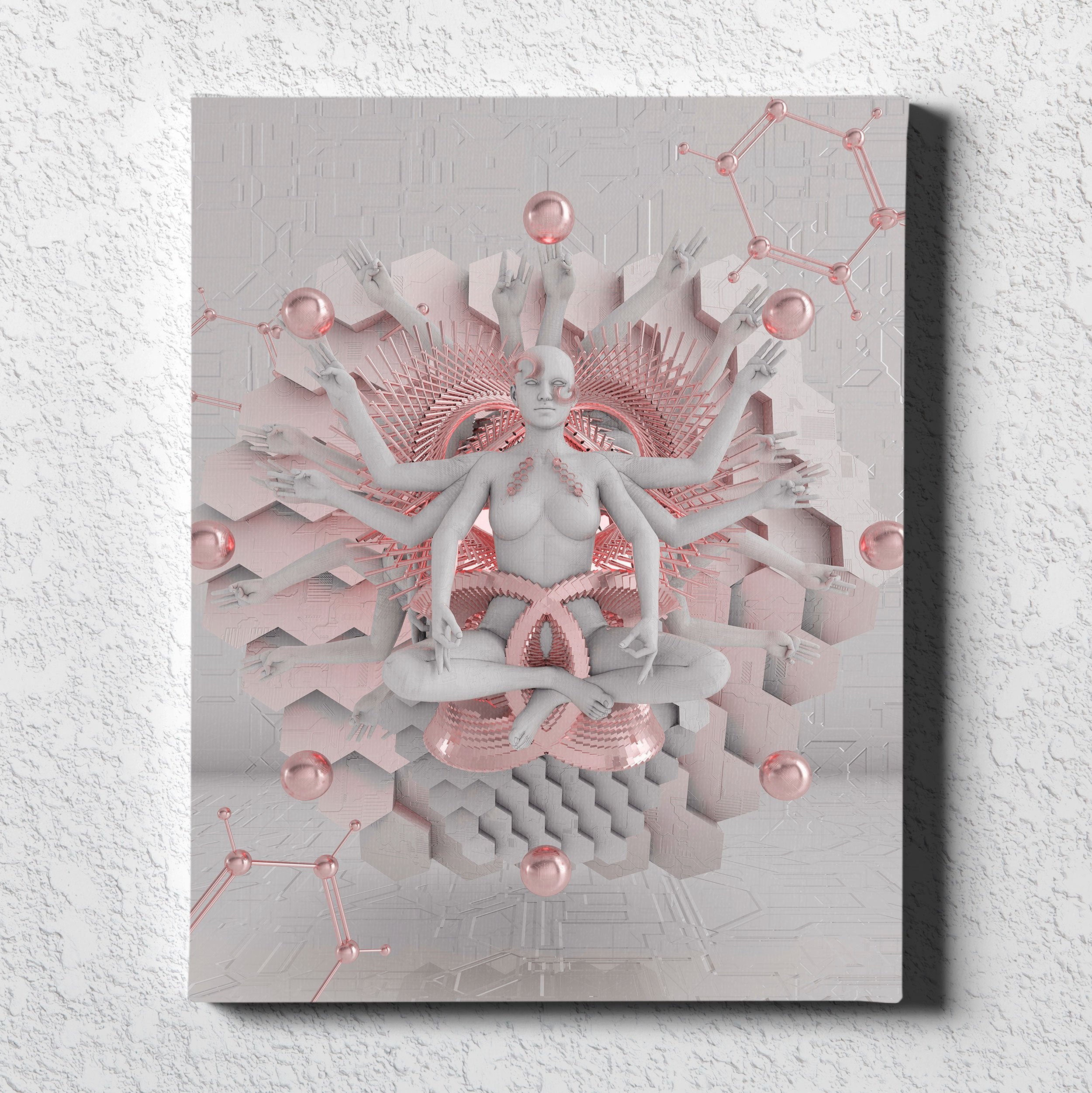 GOT EM • GLASS CRANE • Vertical Canvas Wrap Canvas