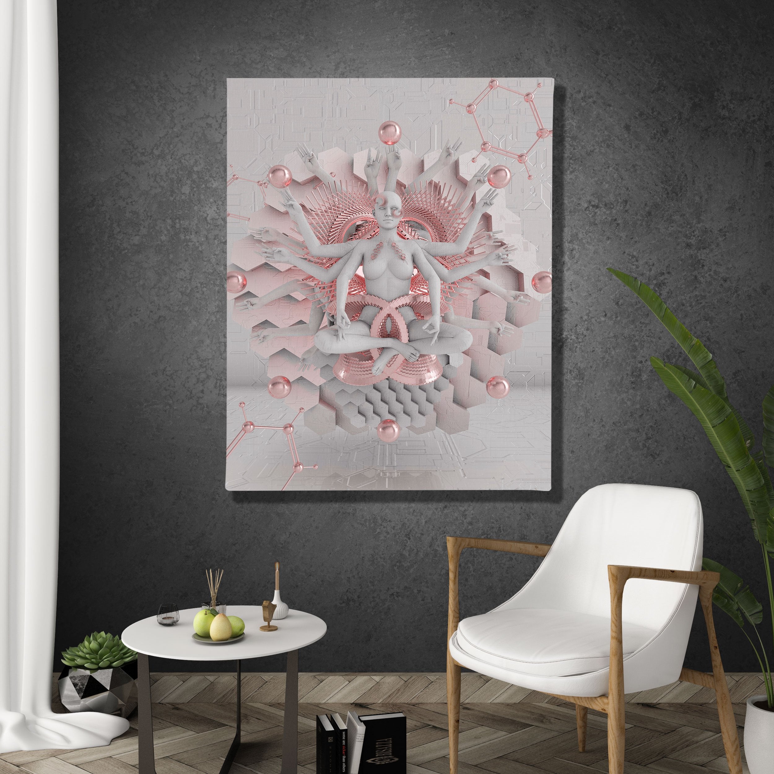 GOT EM • GLASS CRANE • Vertical Canvas Wrap Canvas