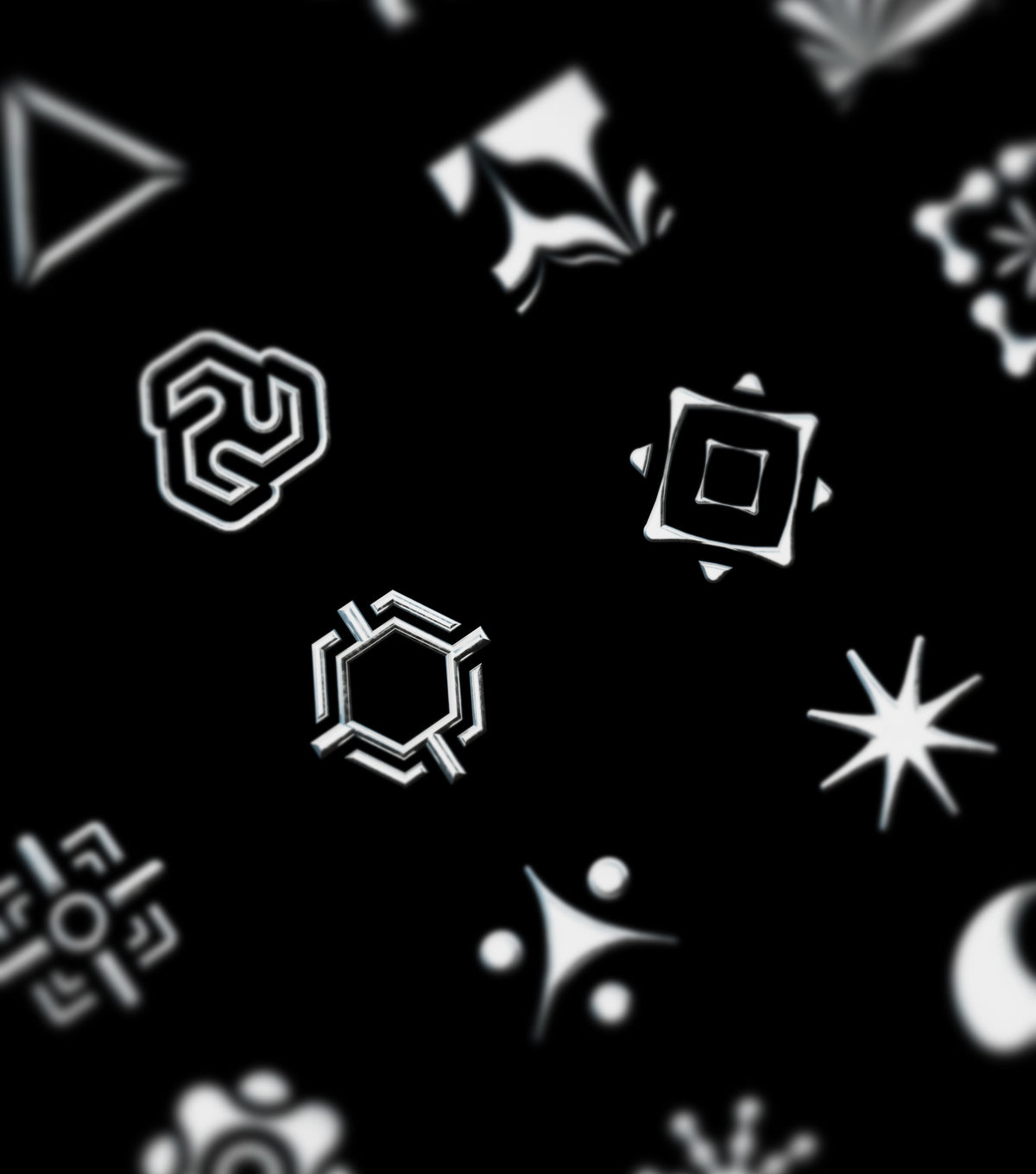 Neo Renaissance • Vector Asset Pack 01 Bevel Chrome • Stoic Digital