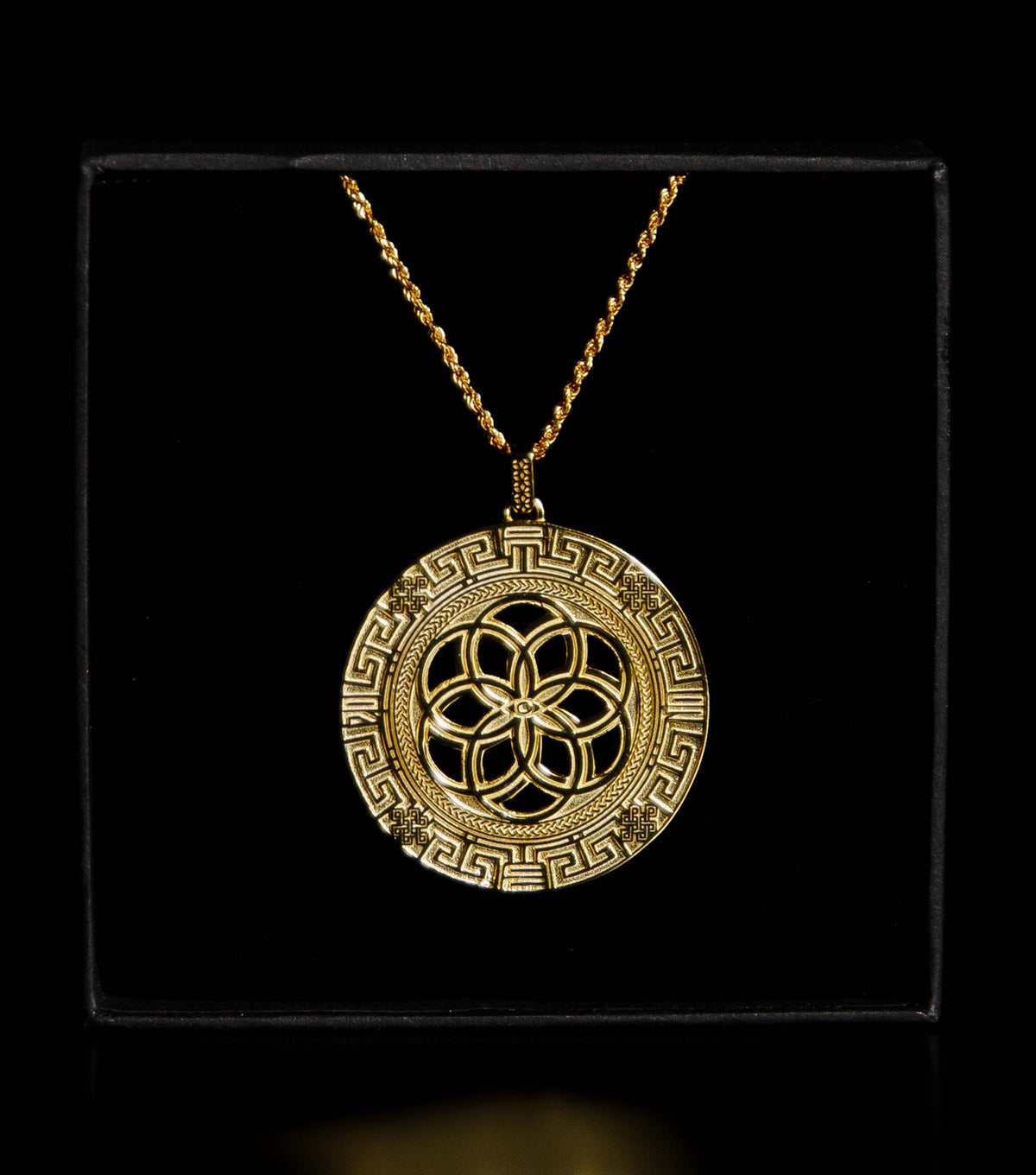 YELLOW GOLD PLATED • 925 Silver Geometric Amulet Jewelry