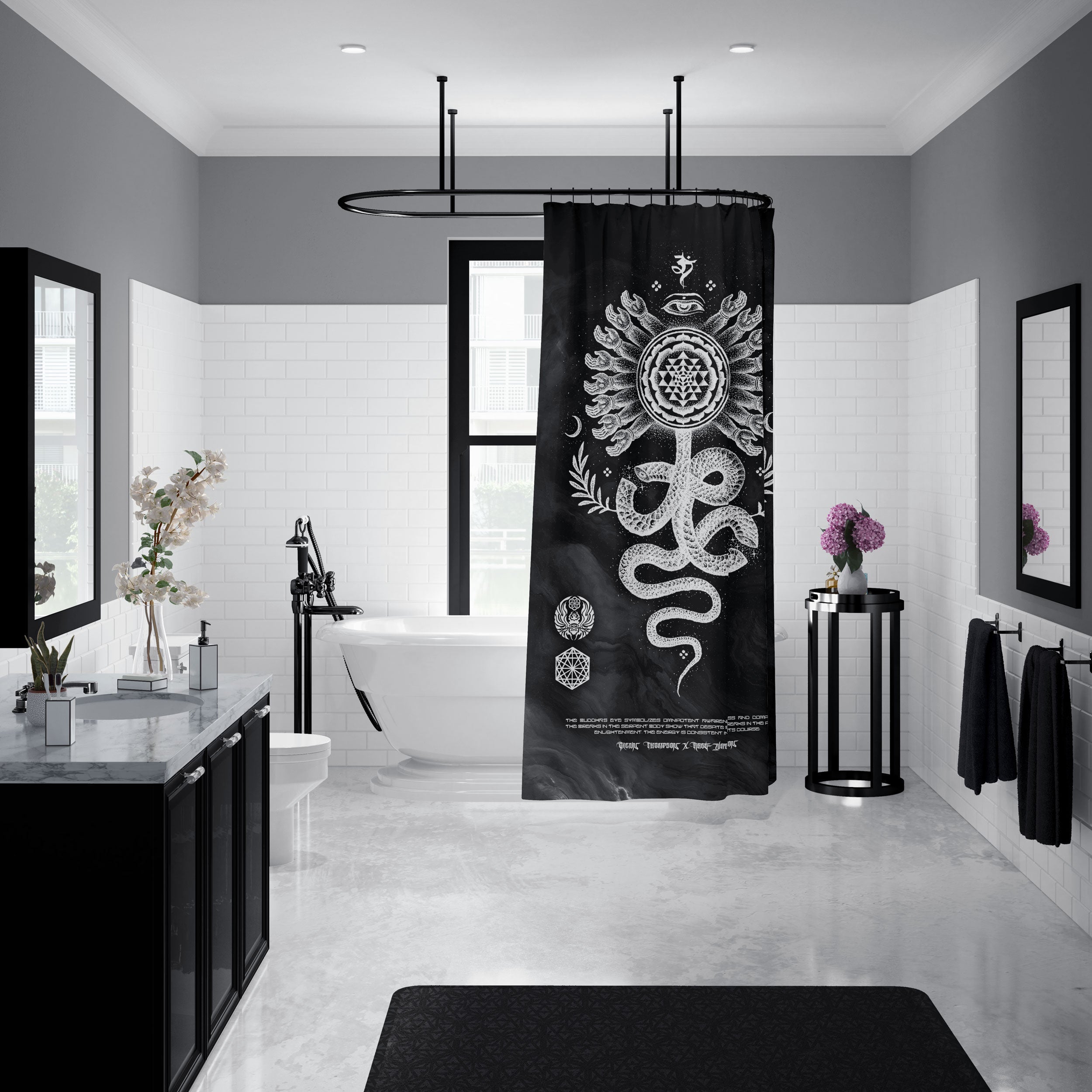 SERPENT INVOCATION • Shower Curtain Shower Curtain