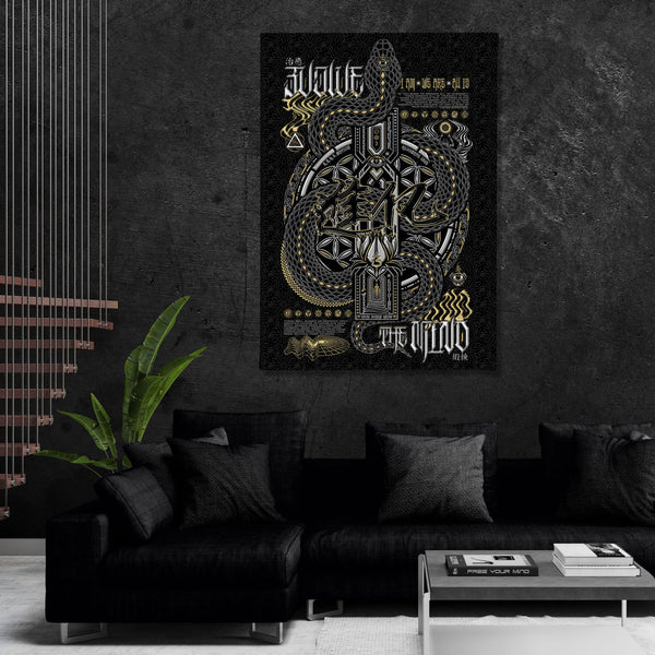 NEW • EVOLVE THE MIND • Limited Edition • Vertical Canvas Canvas