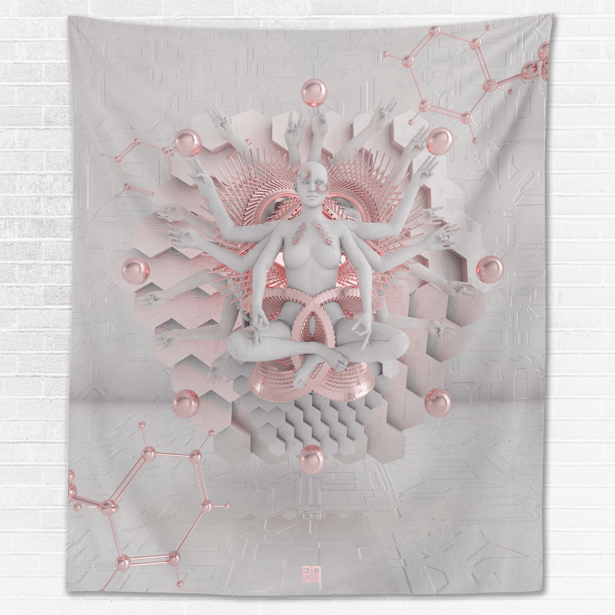 GOT EM • GLASS CRANE • Wall Tapestry Tapestry