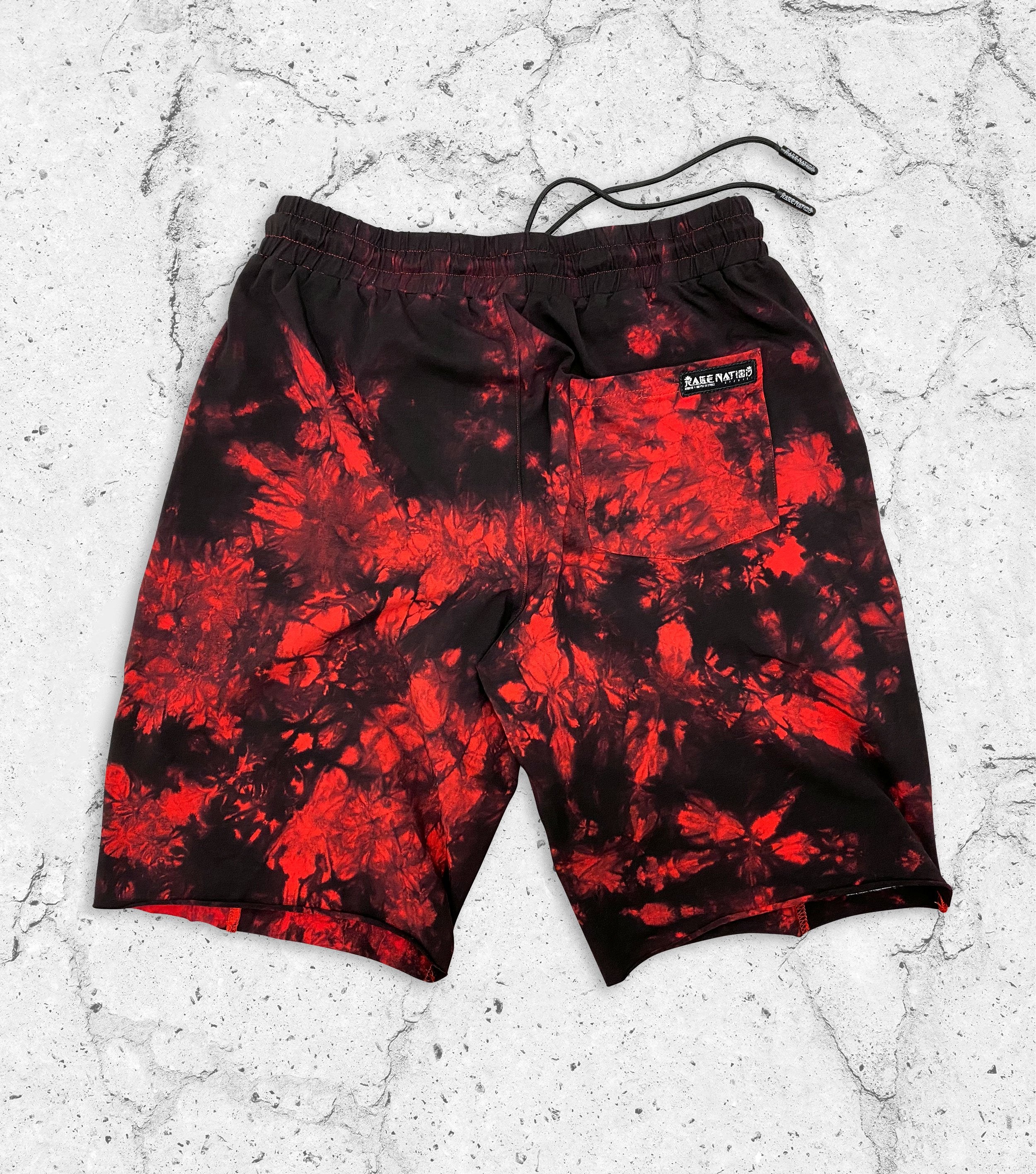 COMING SOON • THINK WISELY V2 • Red Tie-Dye Shorts Shorts 