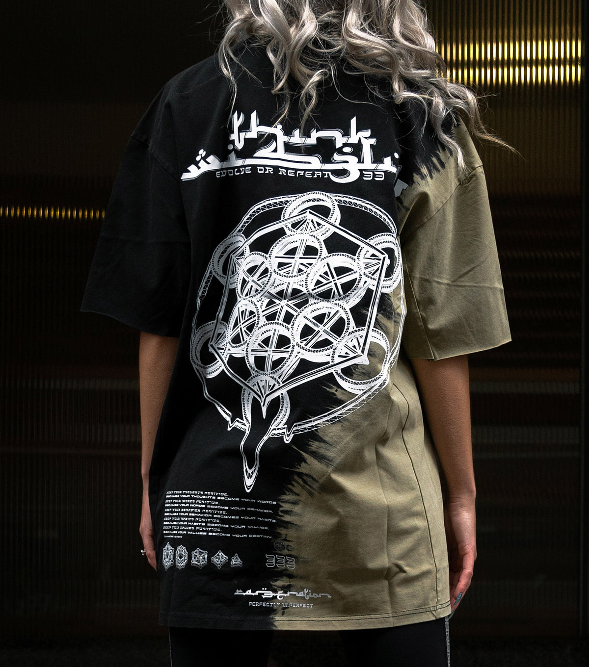 THINK WISELY V1 • Bleach Tie-Dye T-Shirt T-Shirt