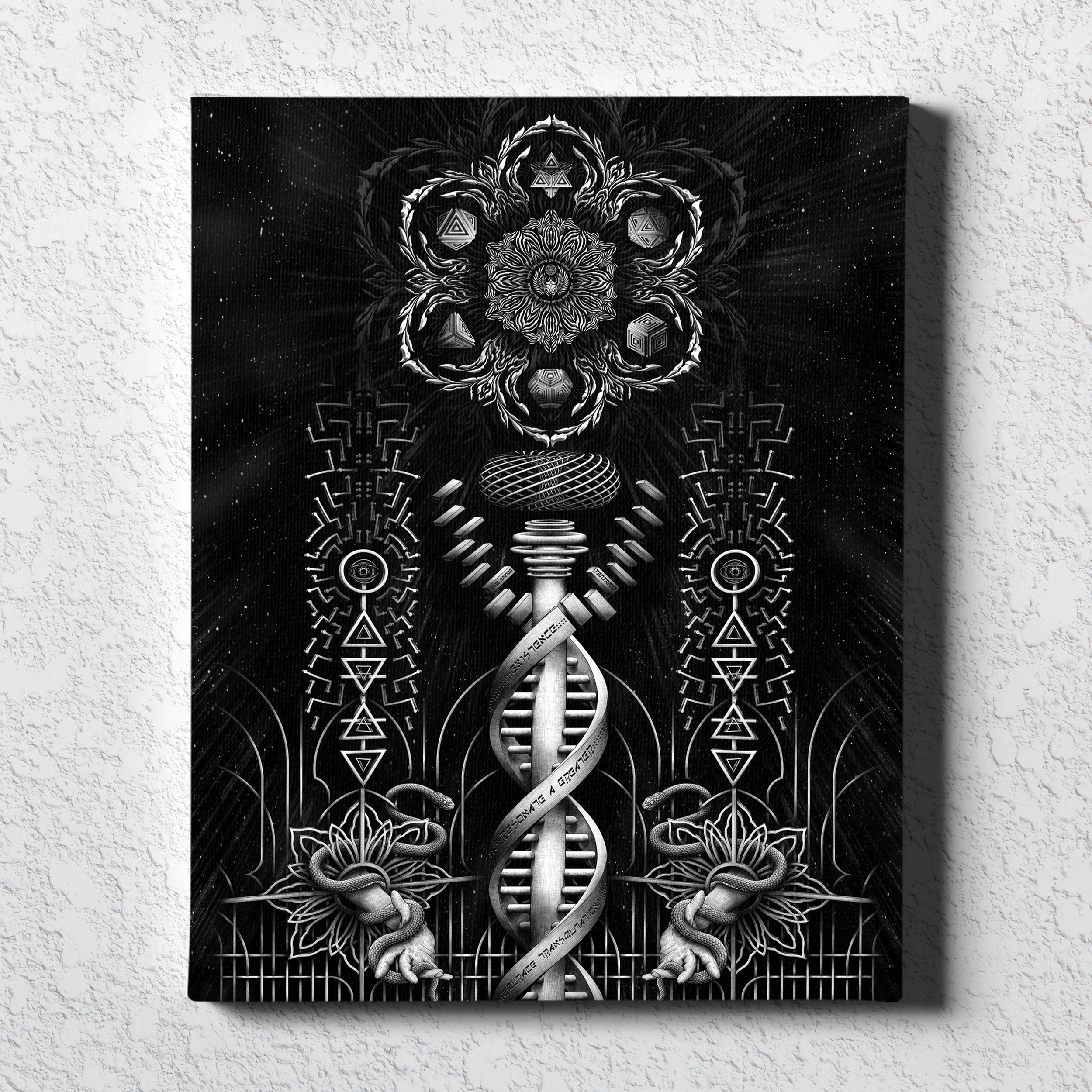 TRANSMUTATION • YANTRART • Vertical Canvas Wrap Canvas