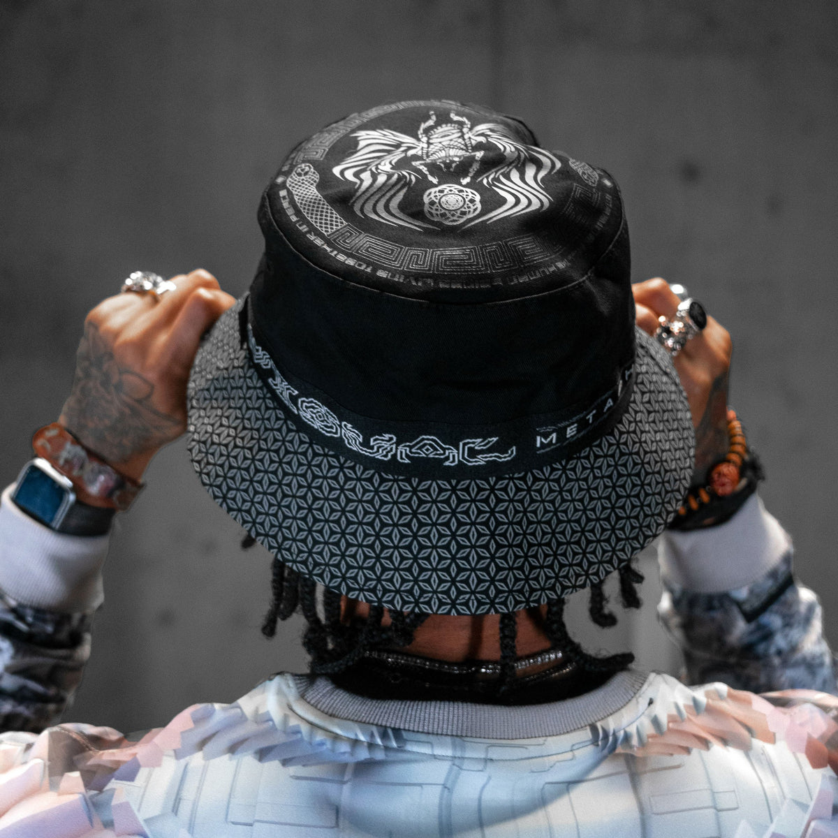 DROPS TODAY 2:22PM PCT • VISUAL METAPHORS • Reversible Bucket Hat Bucket Hat