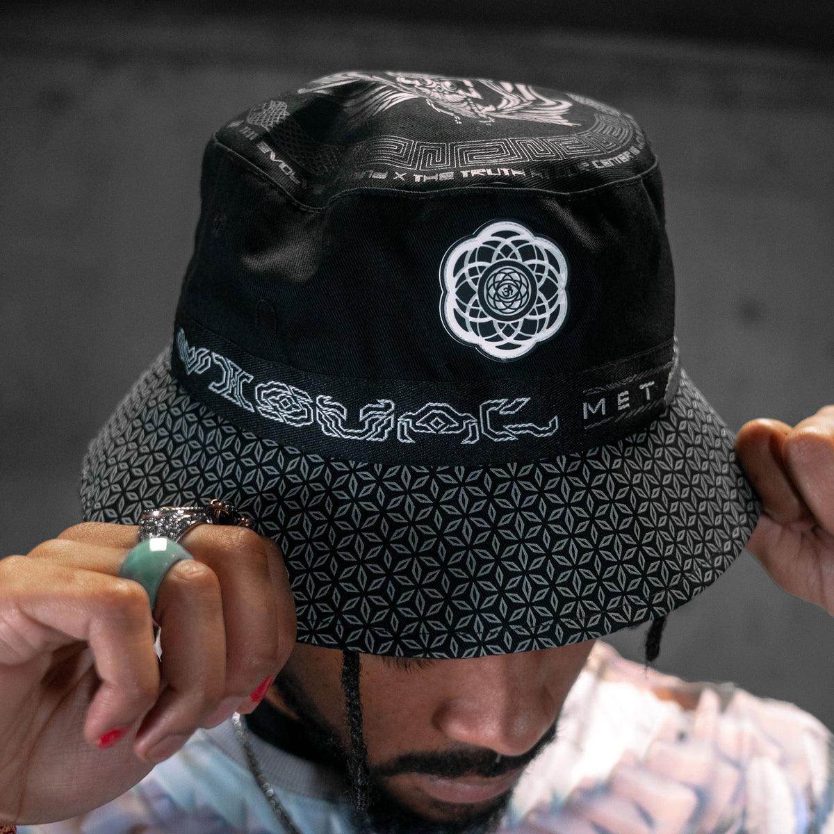 DROPS TODAY 2:22PM PCT • VISUAL METAPHORS • Reversible Bucket Hat Bucket Hat