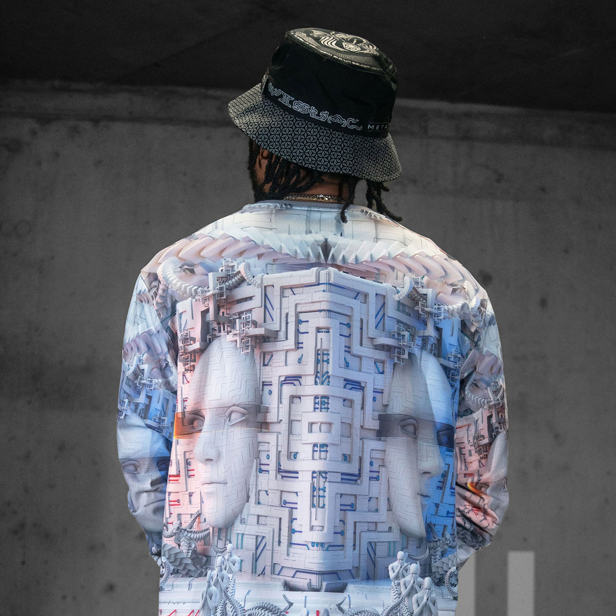 DROPS TODAY 2:22PM PCT • VISUAL METAPHORS • Reversible Bucket Hat Bucket Hat
