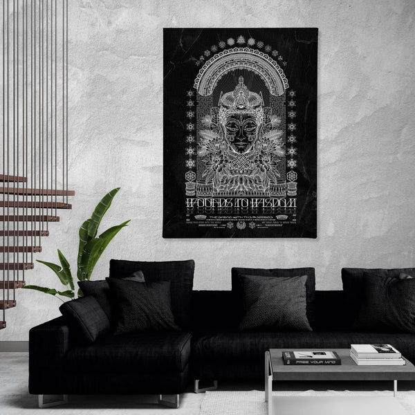 WOUNDS TO WISDOM • YANTRART • Vertical Canvas Wrap Canvas