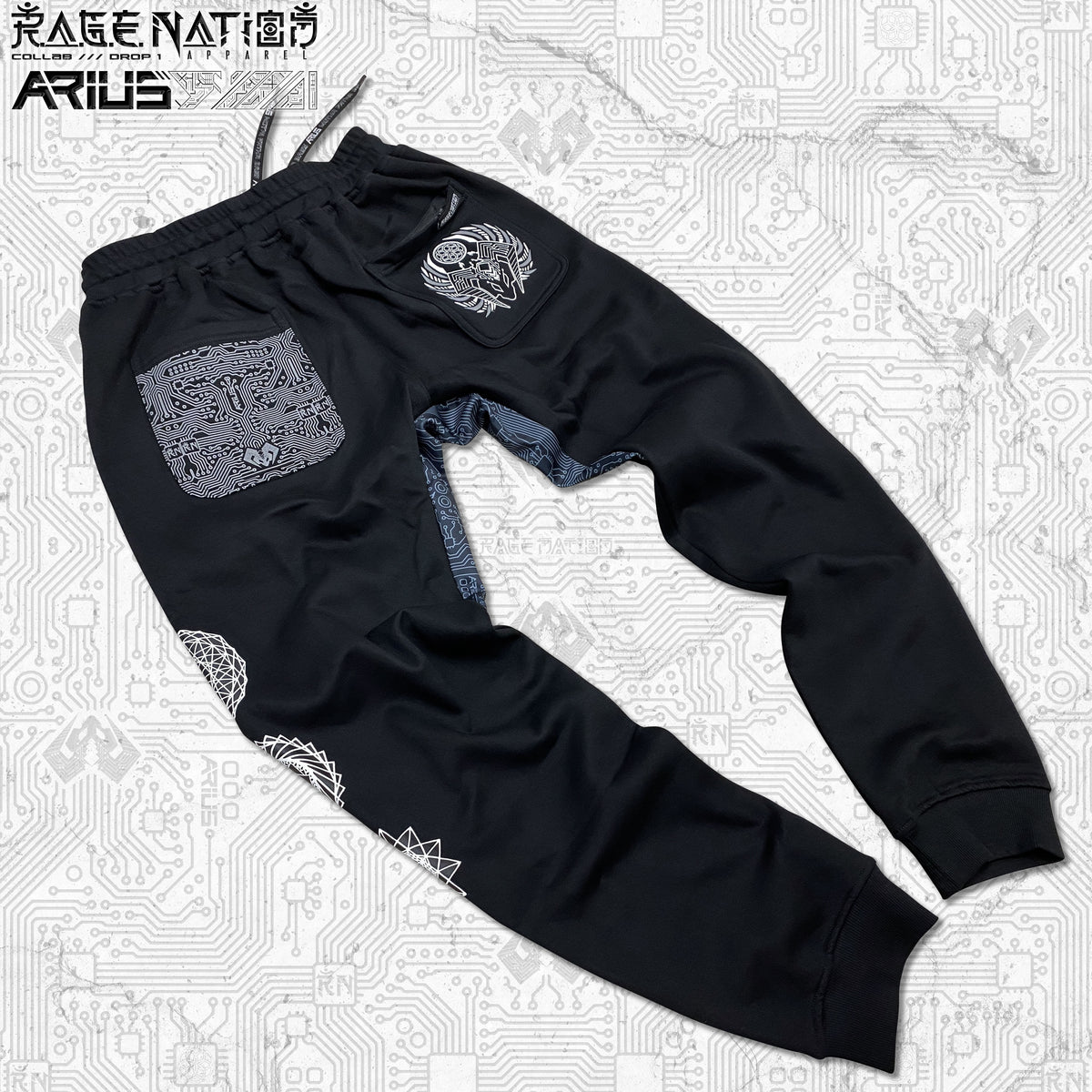 ARIUS COLLAB • MOTHA FATHA BASS • Hidden Pocket Unisex Joggers Joggers