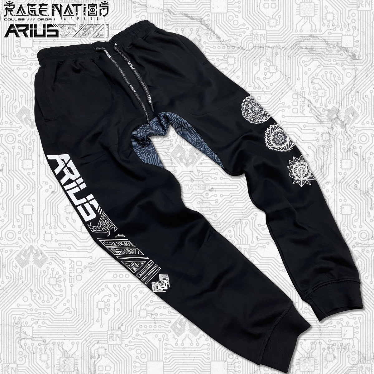 ARIUS COLLAB • MOTHA FATHA BASS • Hidden Pocket Unisex Joggers Joggers