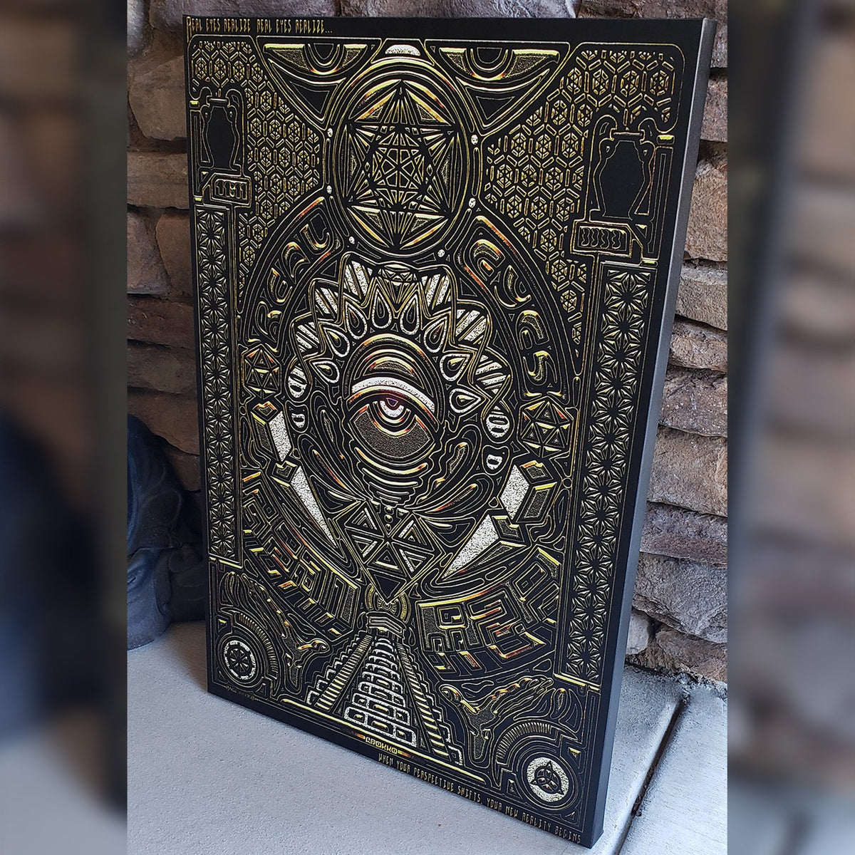 REAL EYES V1 • GROKKO Vertical Canvas Wrap Canvas