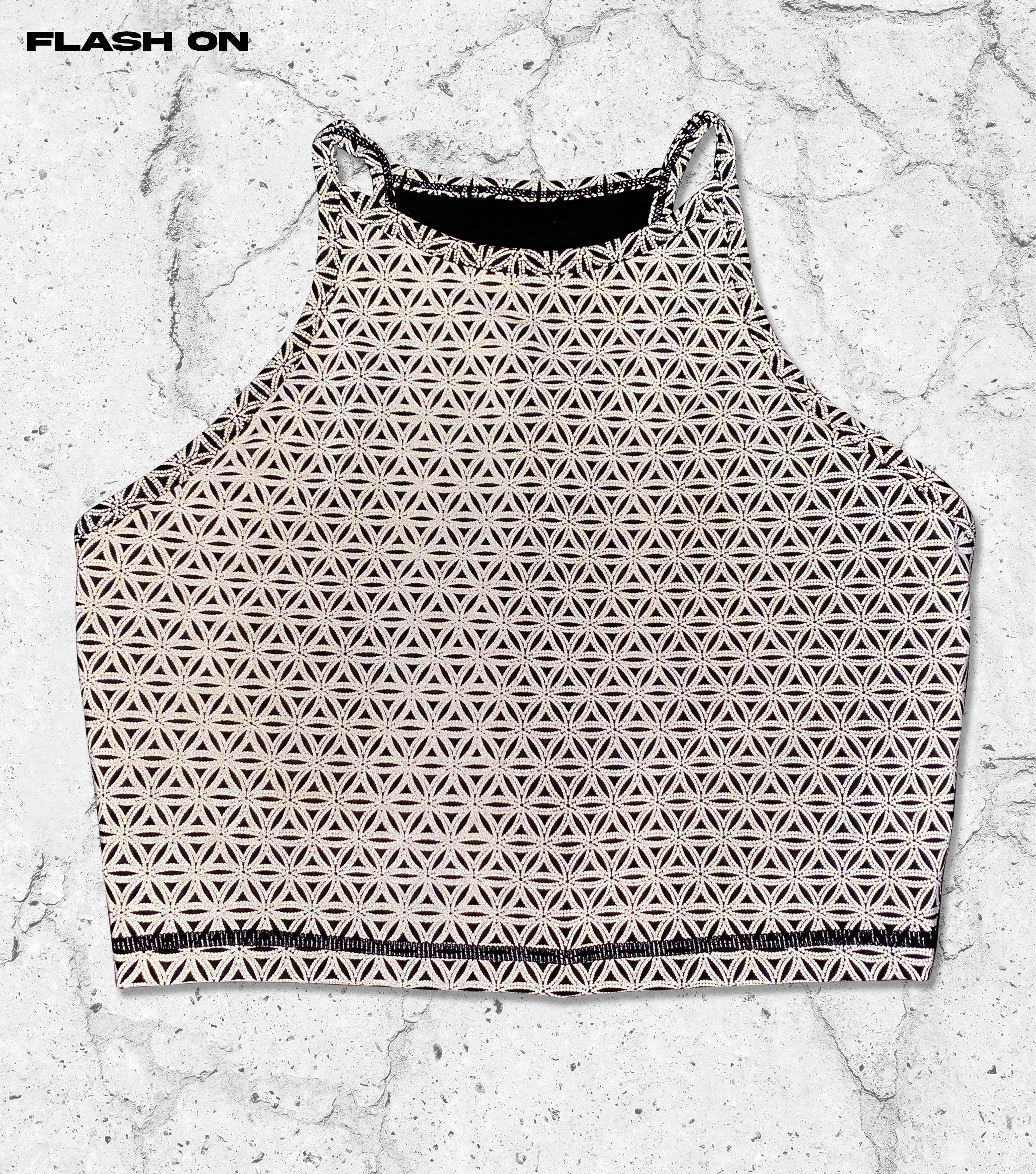 COMING SOON • SILVER SEQUENCE • Reflective Crop Top Crop Top