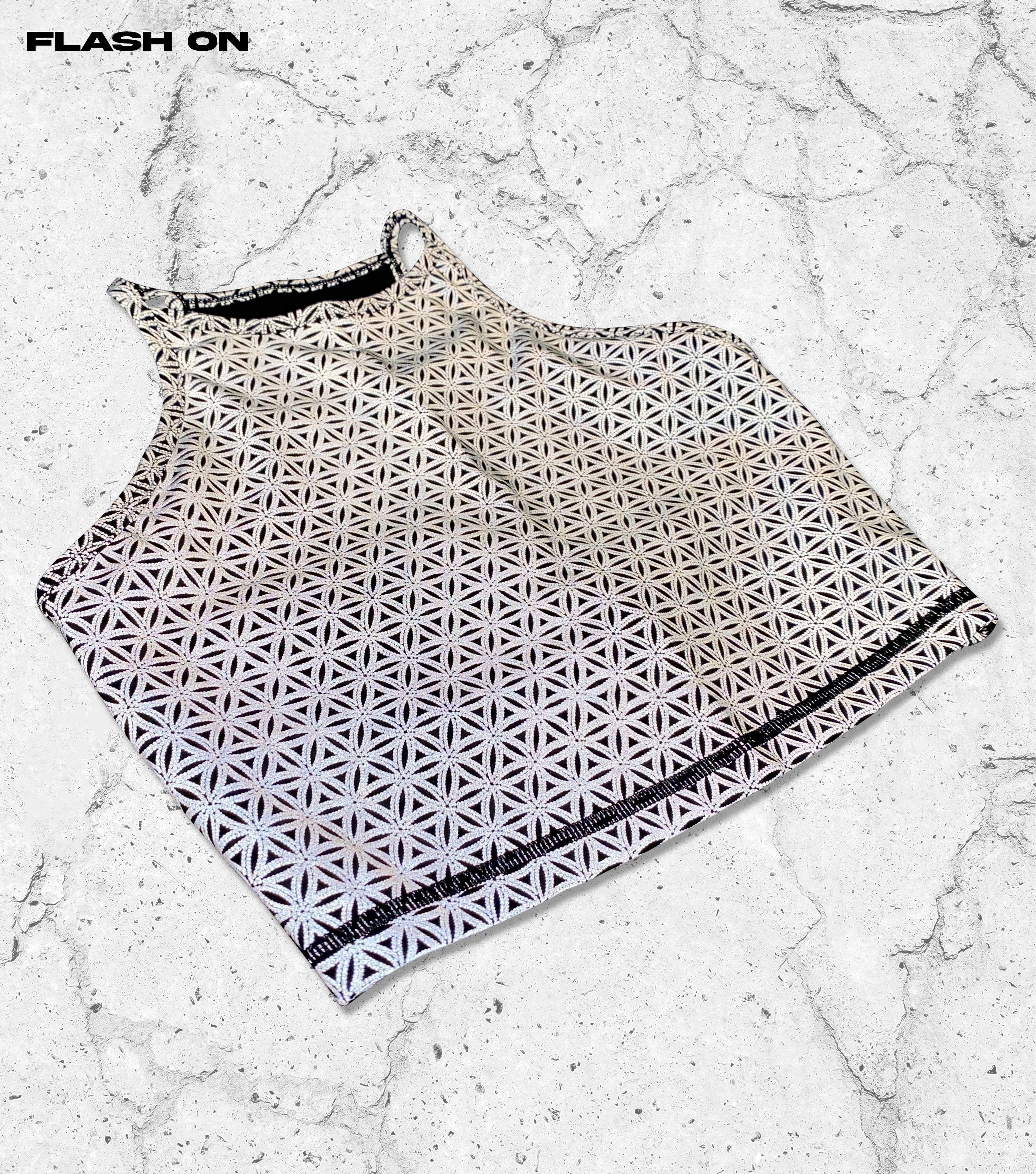 COMING SOON • SILVER SEQUENCE • Reflective Crop Top Crop Top