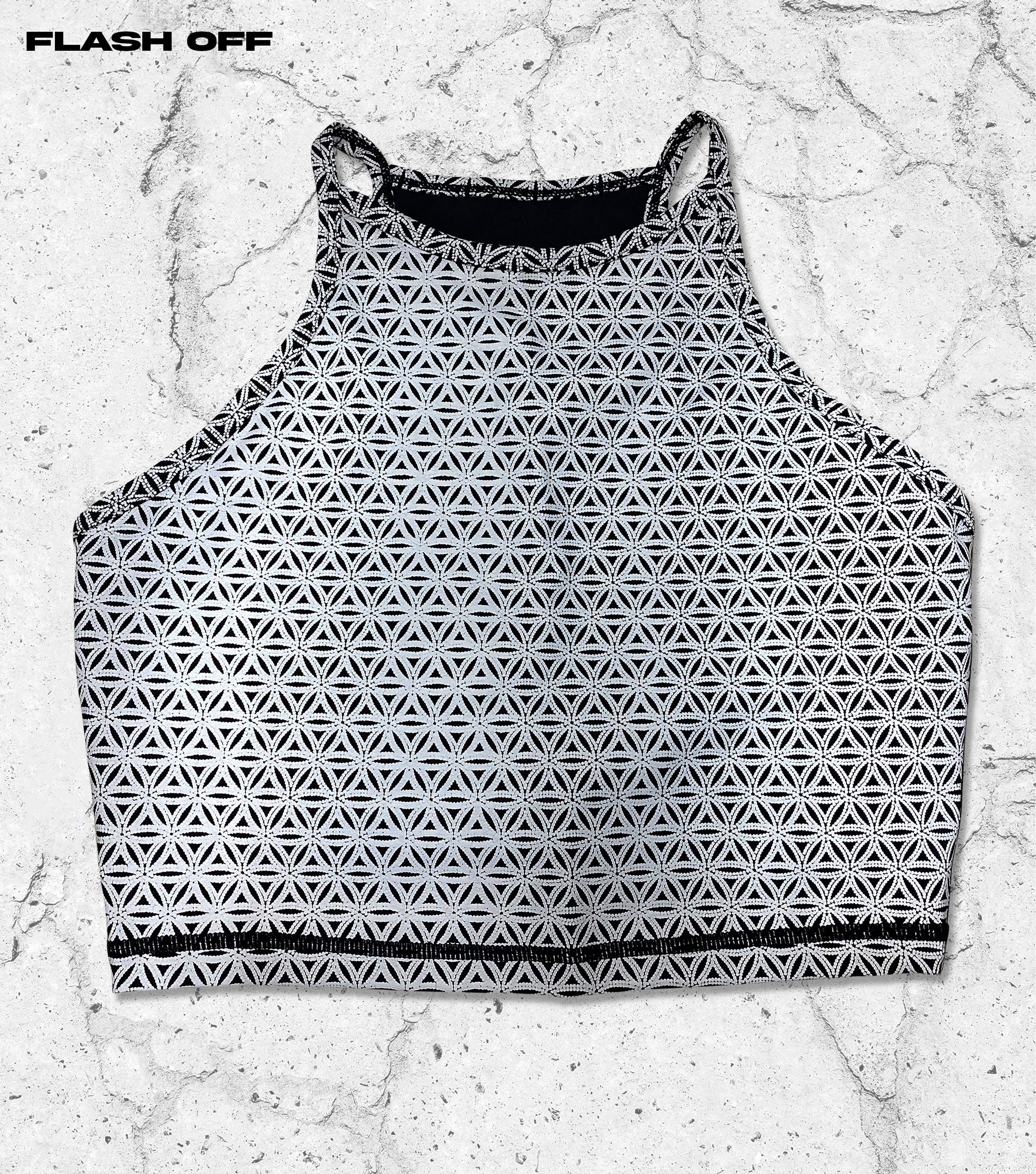 COMING SOON • SILVER SEQUENCE • Reflective Crop Top Crop Top
