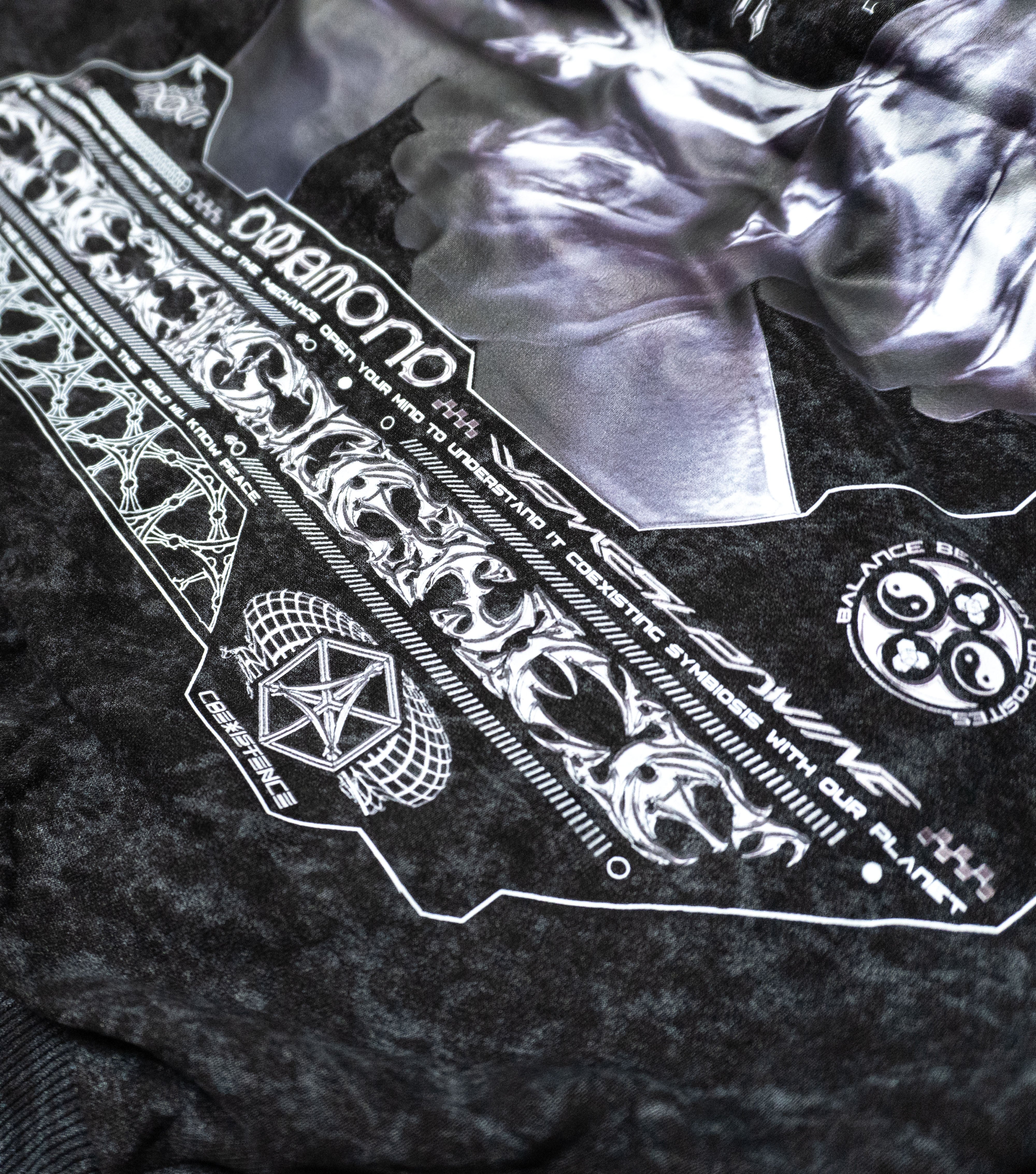 COEXIST V2 • ACIDWASH • SVBDVN×RNA • Lightweight Premium Hoodie Hoodie