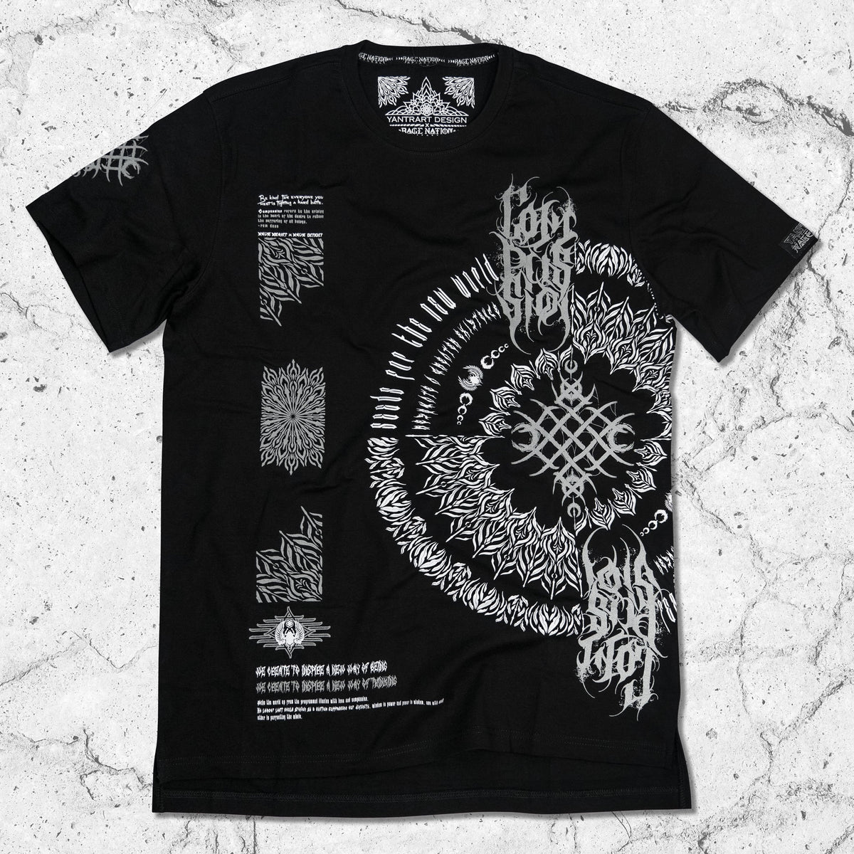 COMPASSION • YANTRART • Reflective Droptail T-shirt T-Shirt