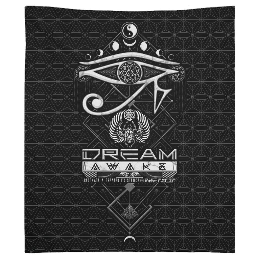 DREAM AWAKE • Sacred Geometry Wall Tapestry Tapestry 68x80 inch