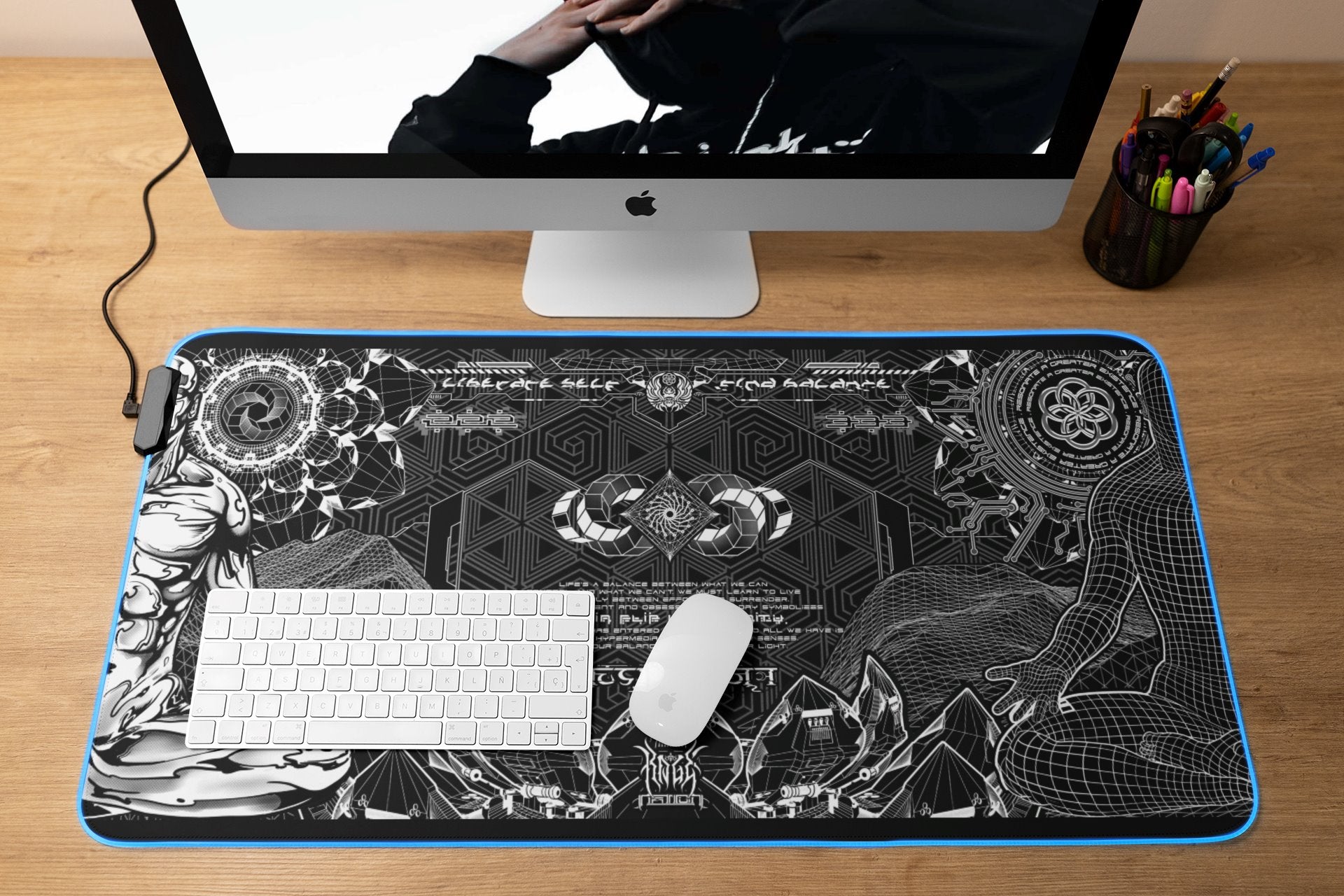 FIND BALANCE • RGB GAMING MOUSEPAD Mouse Pad