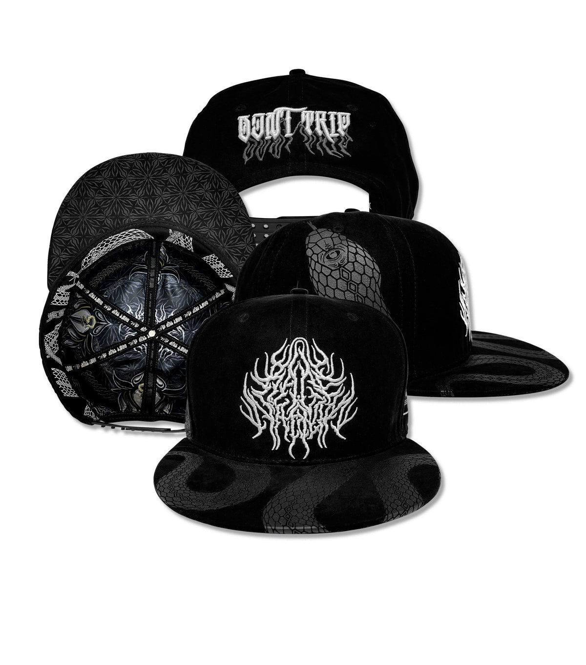 COMING SOON •DON'T TRIP • Suede Snapback w/ Hidden Pocket Hat