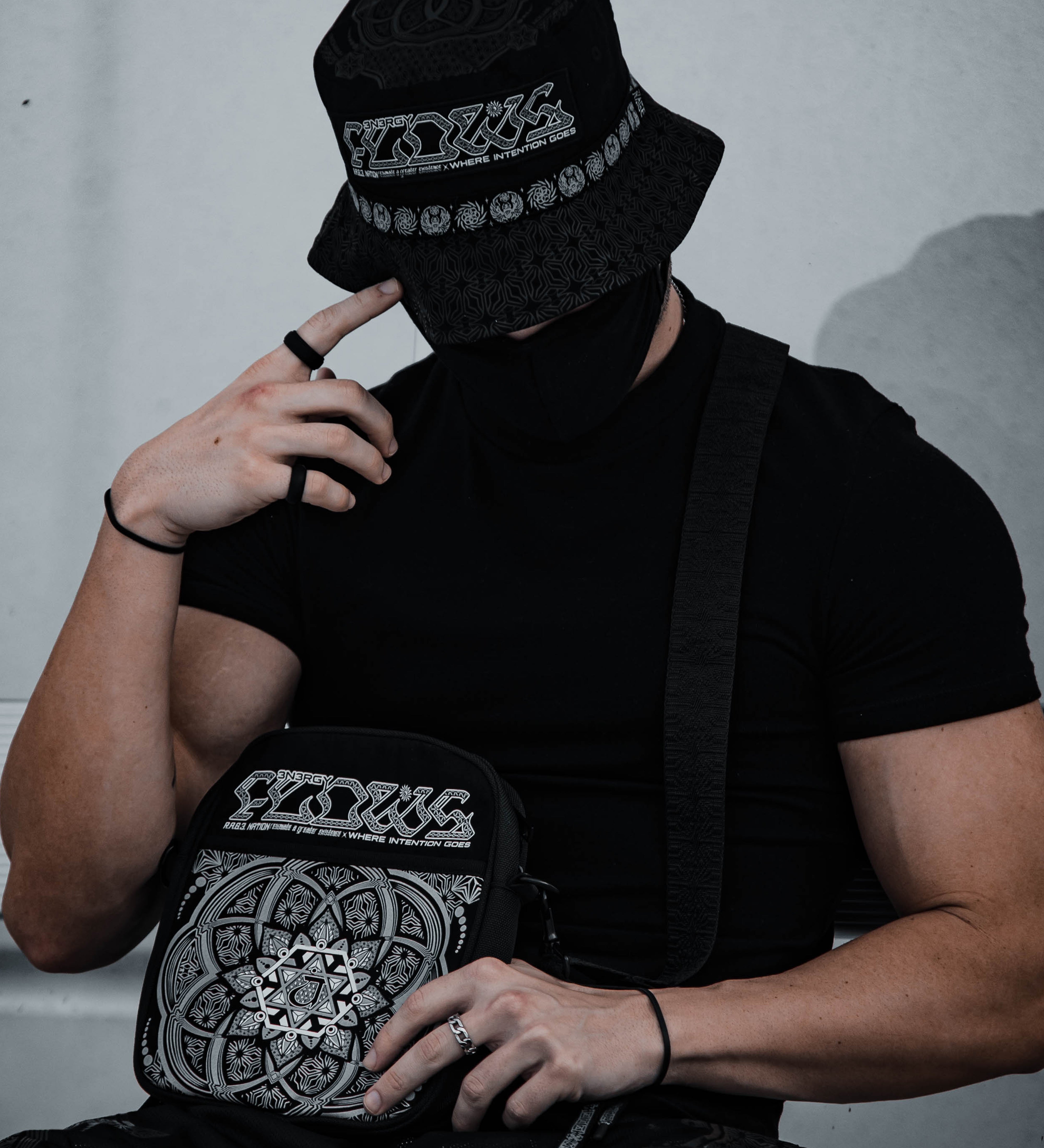 HARMONY HEALS • Double-Sided XL Shoulder Bag w/ Suede Accents Shoulder Bag