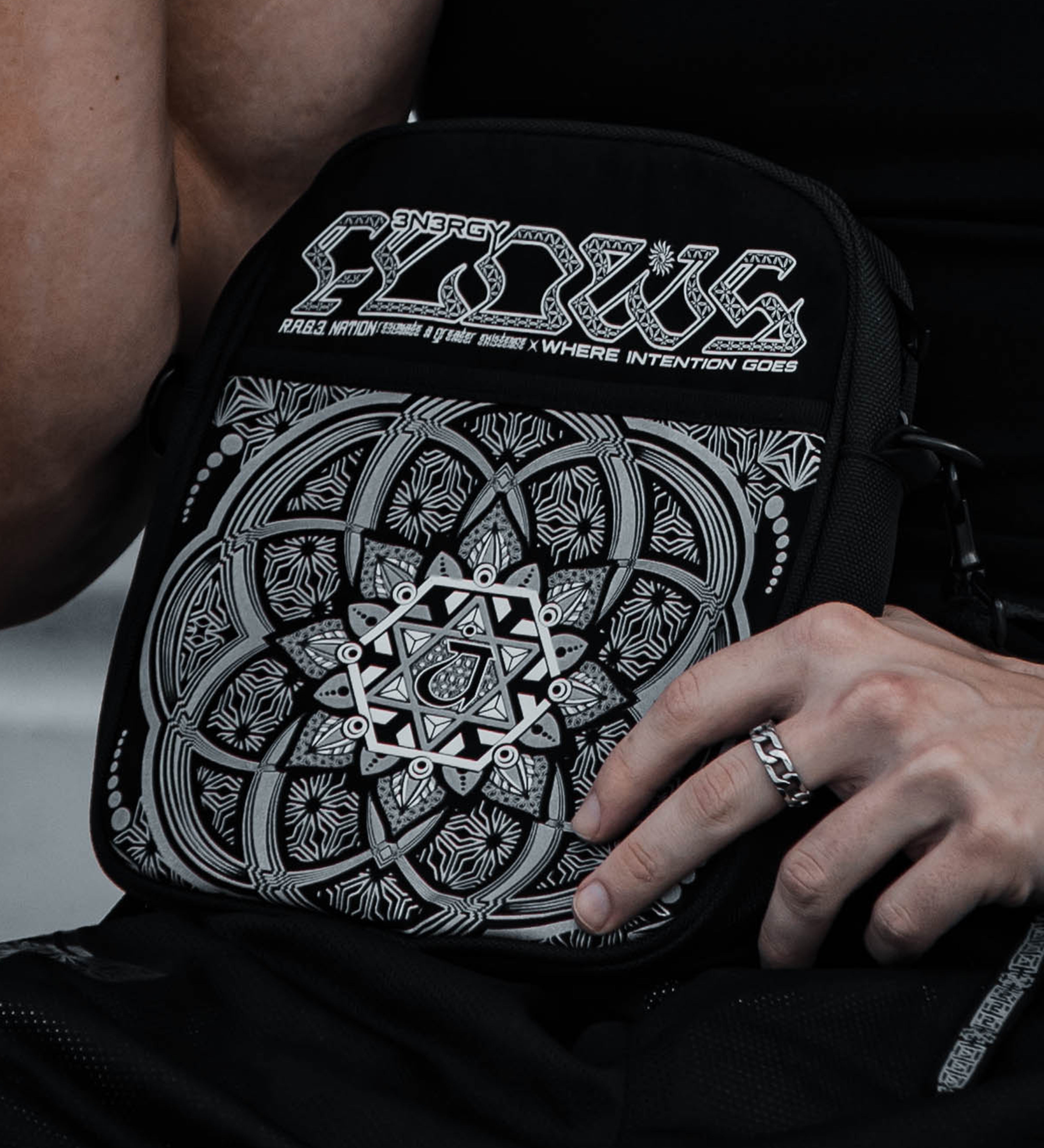 HARMONY HEALS • Double-Sided XL Shoulder Bag w/ Suede Accents Shoulder Bag