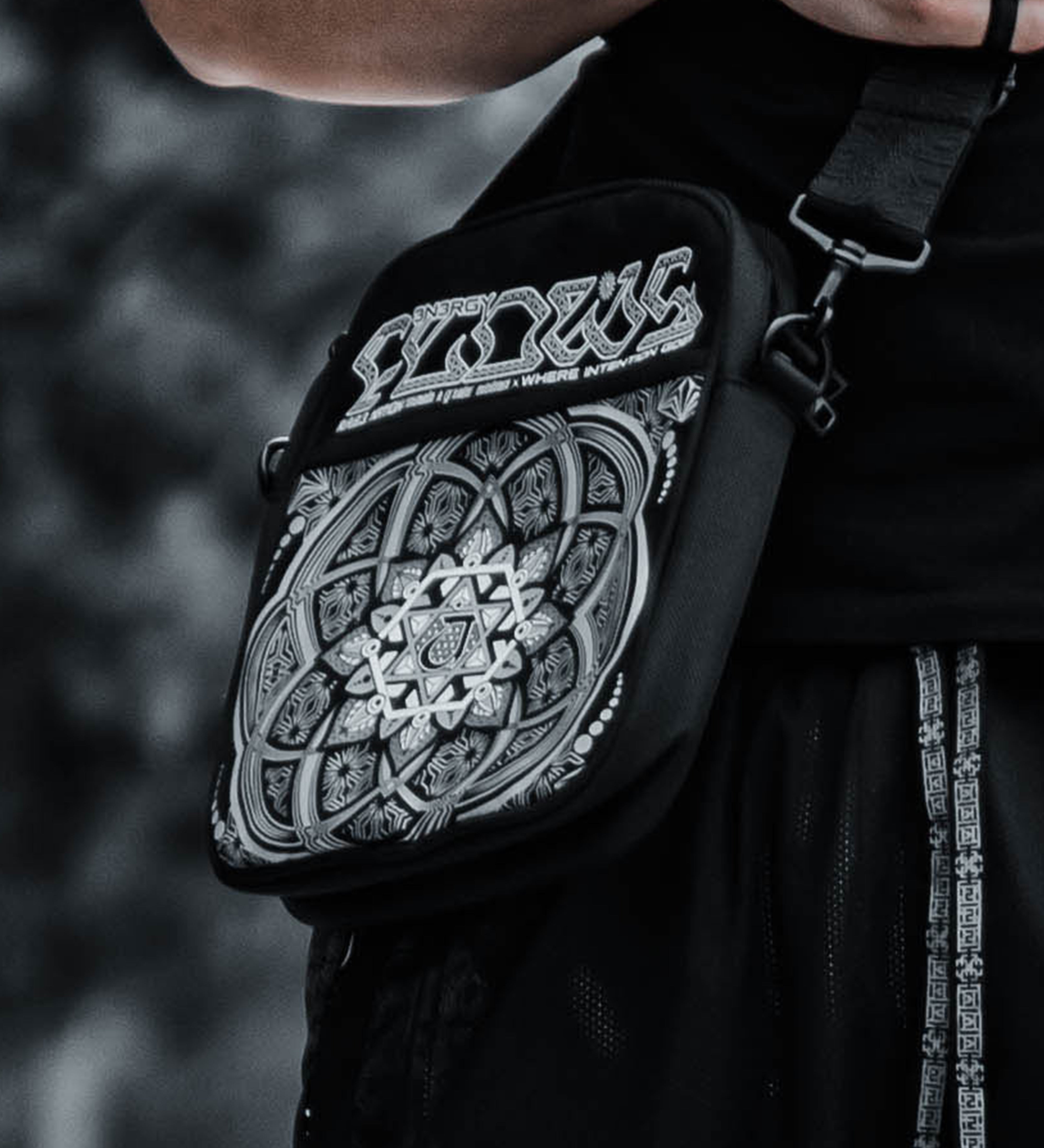 HARMONY HEALS • Double-Sided XL Shoulder Bag w/ Suede Accents Shoulder Bag