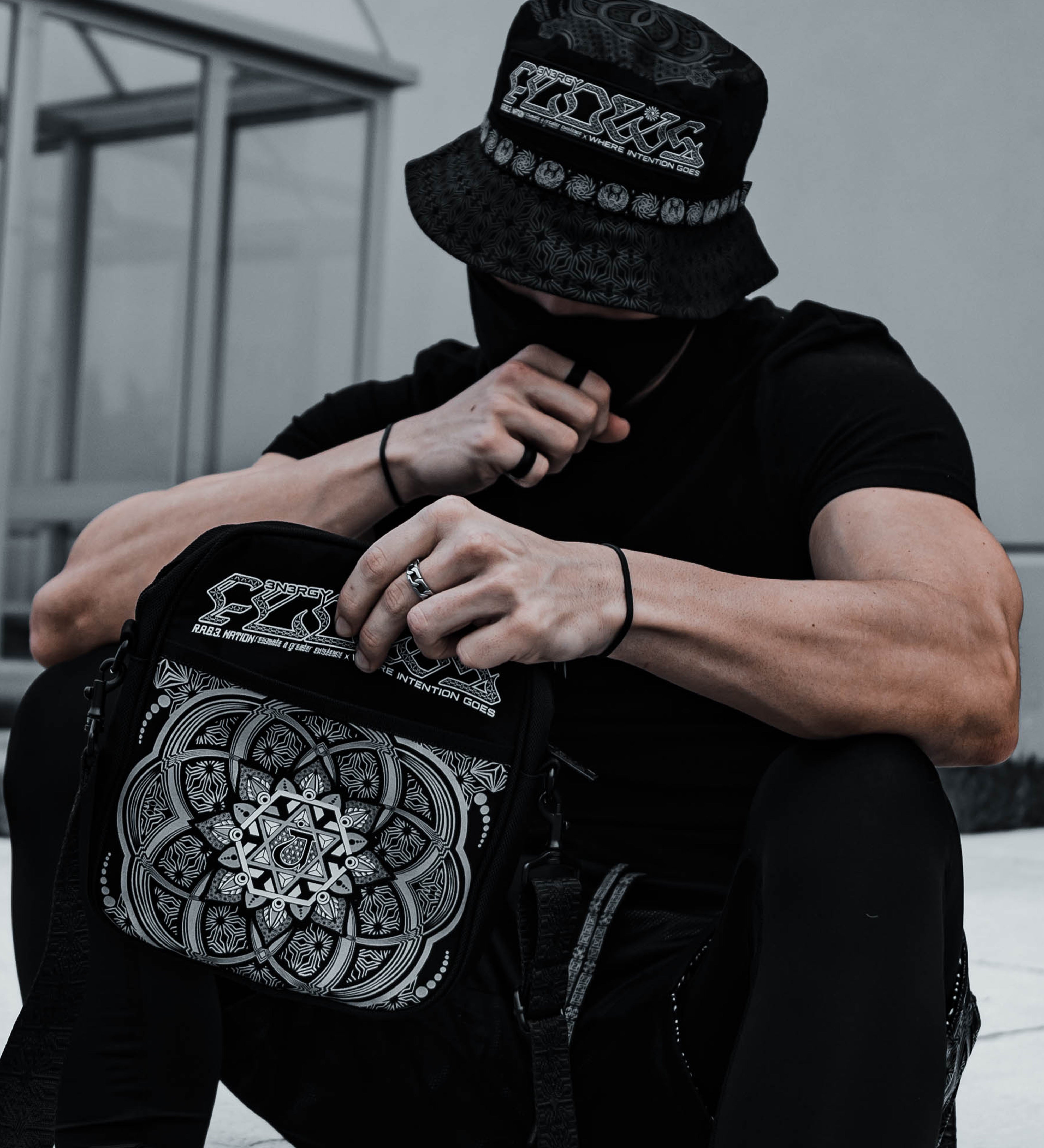 HARMONY HEALS • Double-Sided XL Shoulder Bag w/ Suede Accents Shoulder Bag