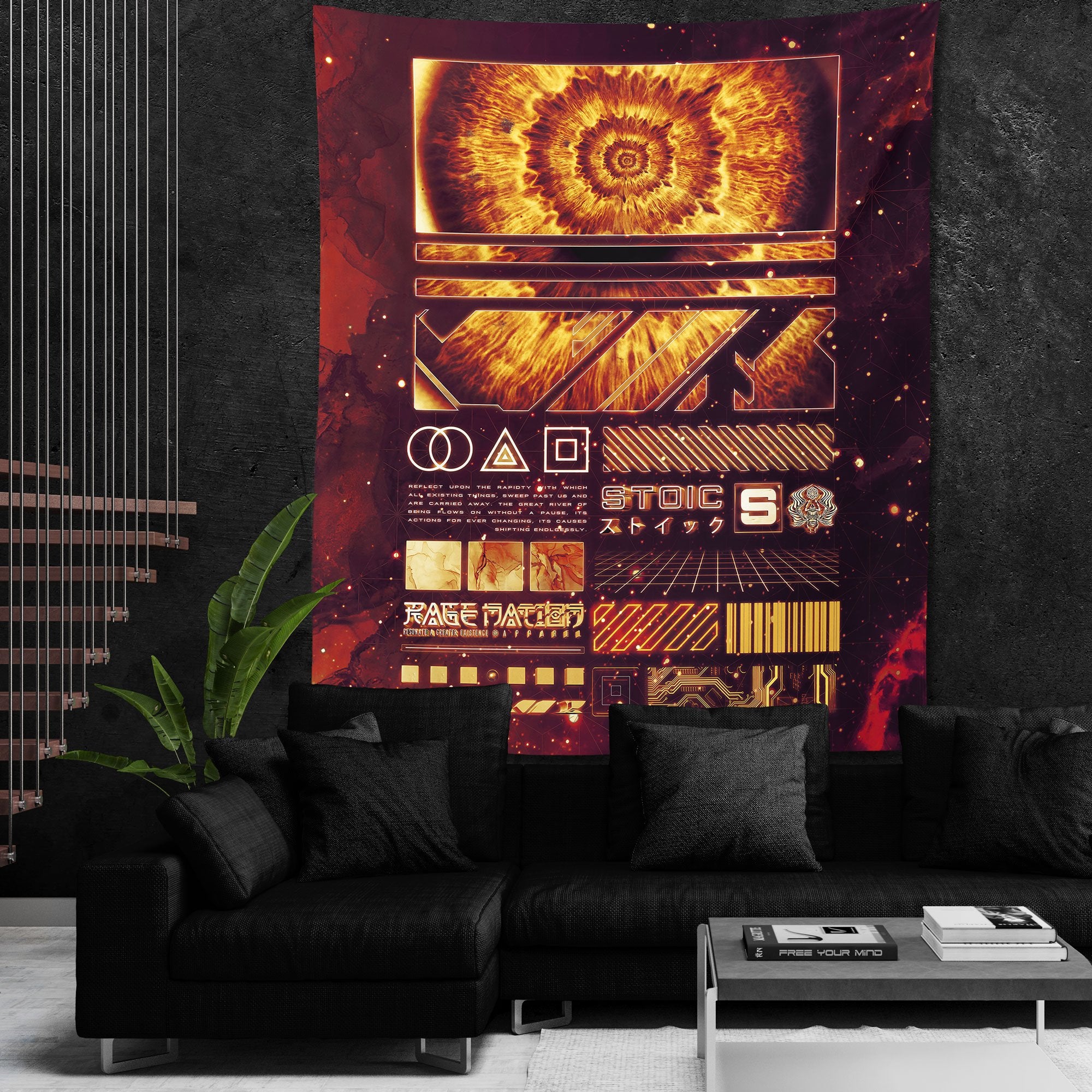 ENDLESS SHIFT • STOIC DIGITAL • Wall Tapestry Tapestry 