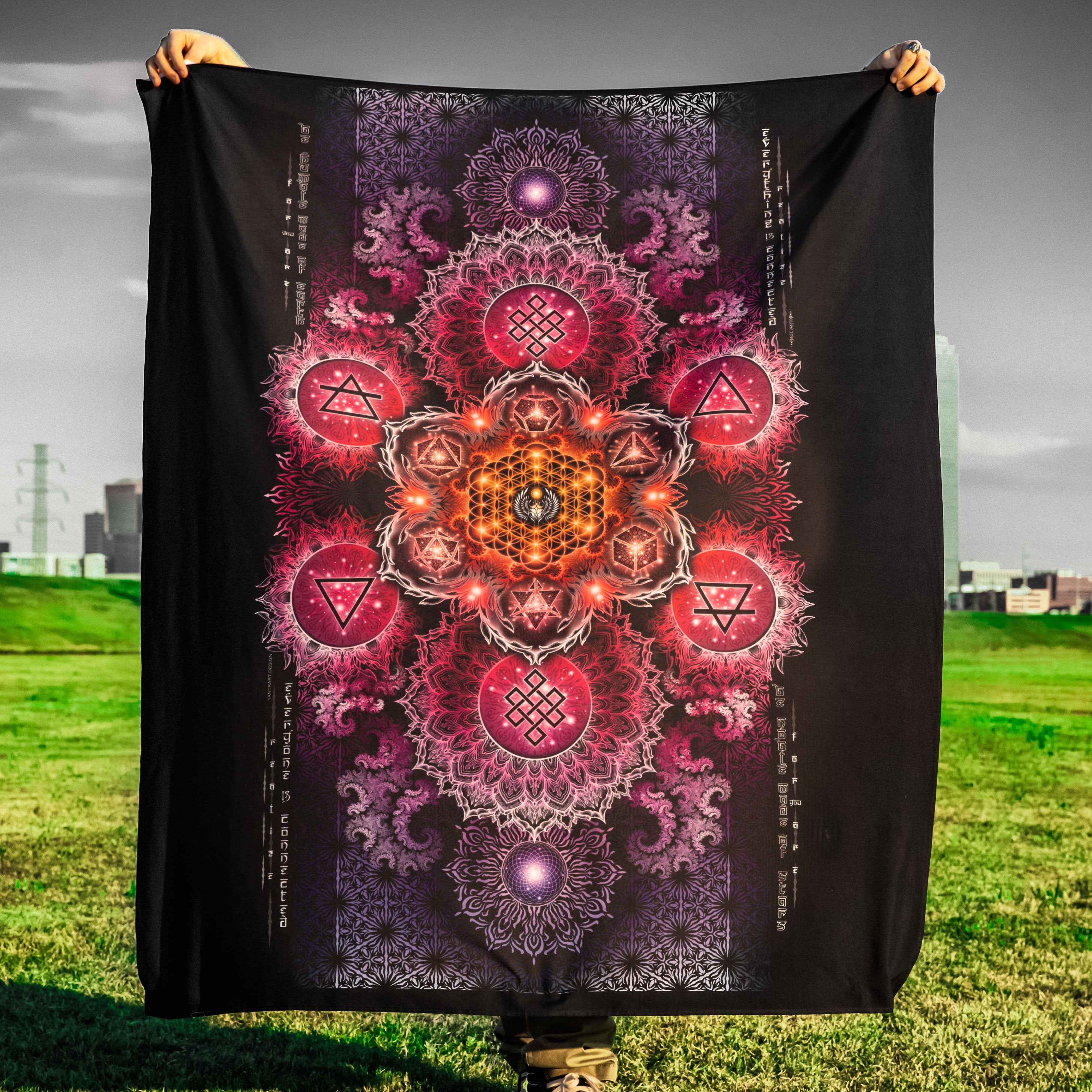 ETERNAL ALCHEMY V2.5 • YANTRART • Wall Tapestry Tapestry