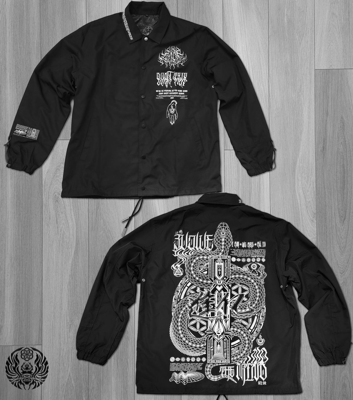 EVOLVE THE MIND • Waterproof Button-Up Windbreaker Jacket