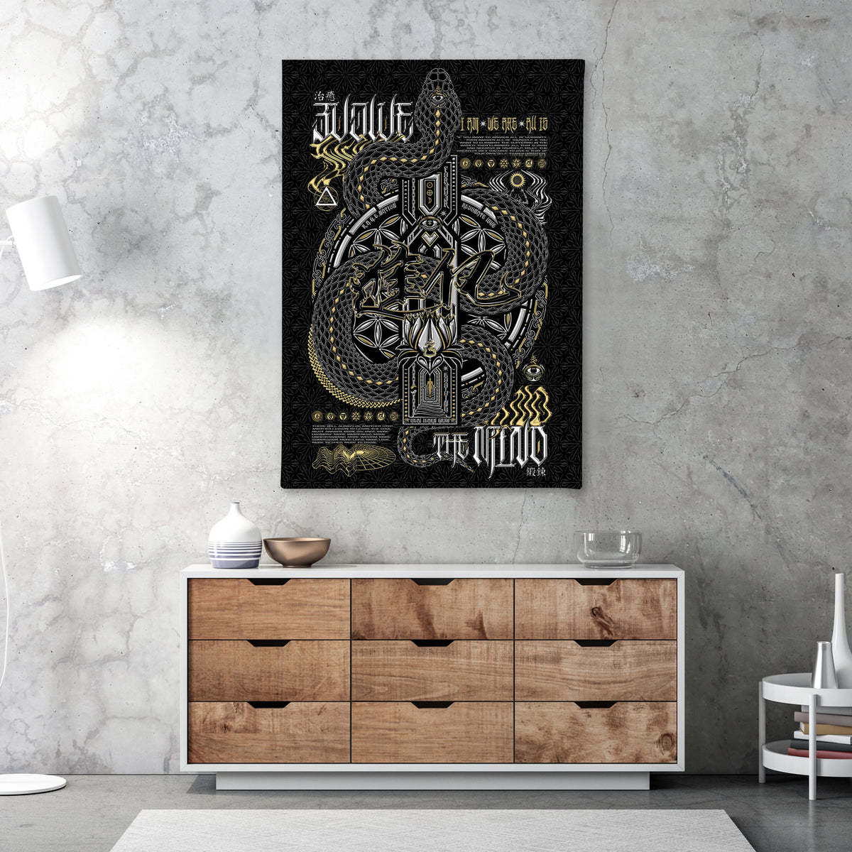 NEW • EVOLVE THE MIND • Limited Edition • Vertical Canvas Canvas